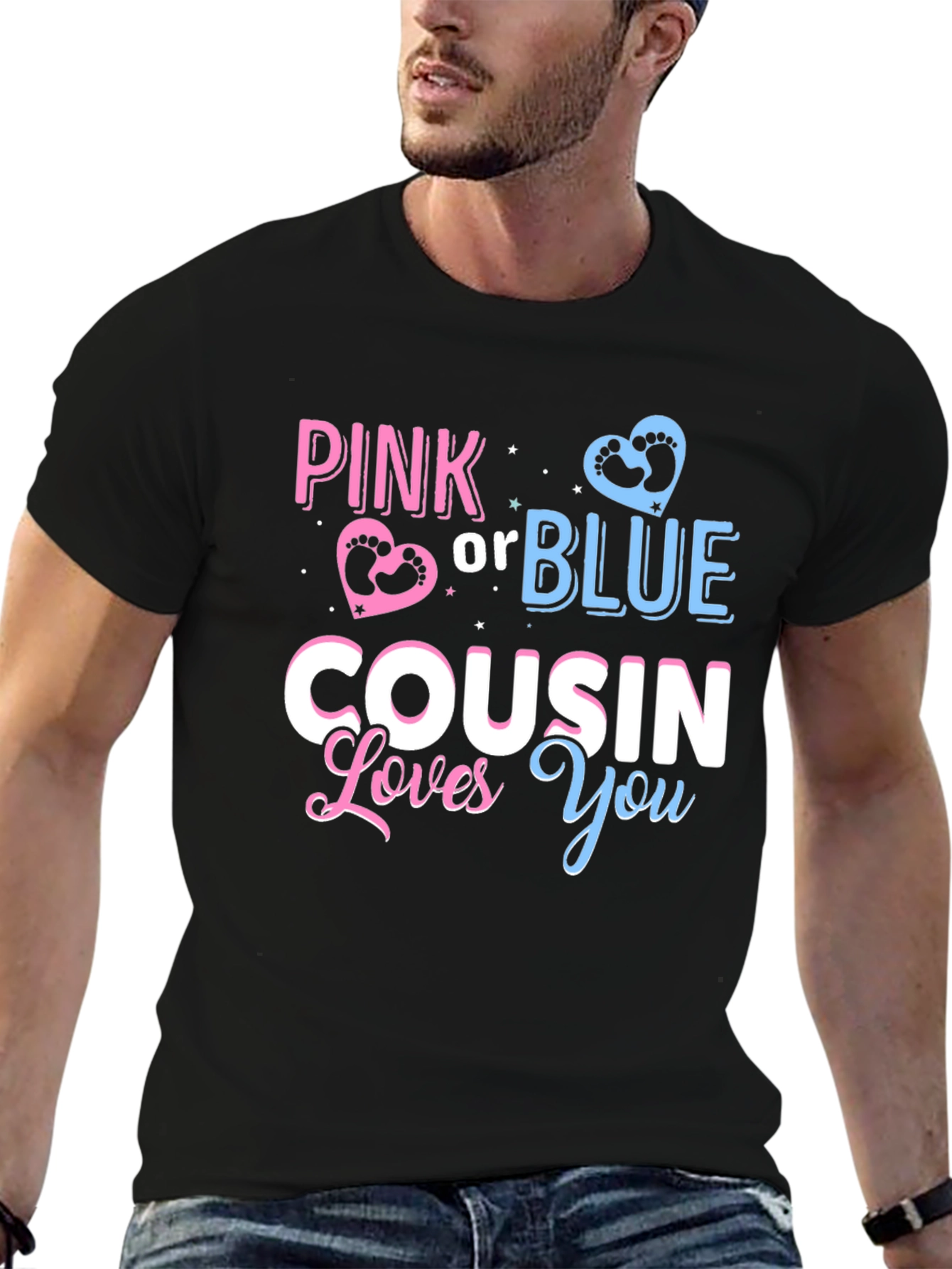 Pink or Blue Cousin Loves You T-Shirt