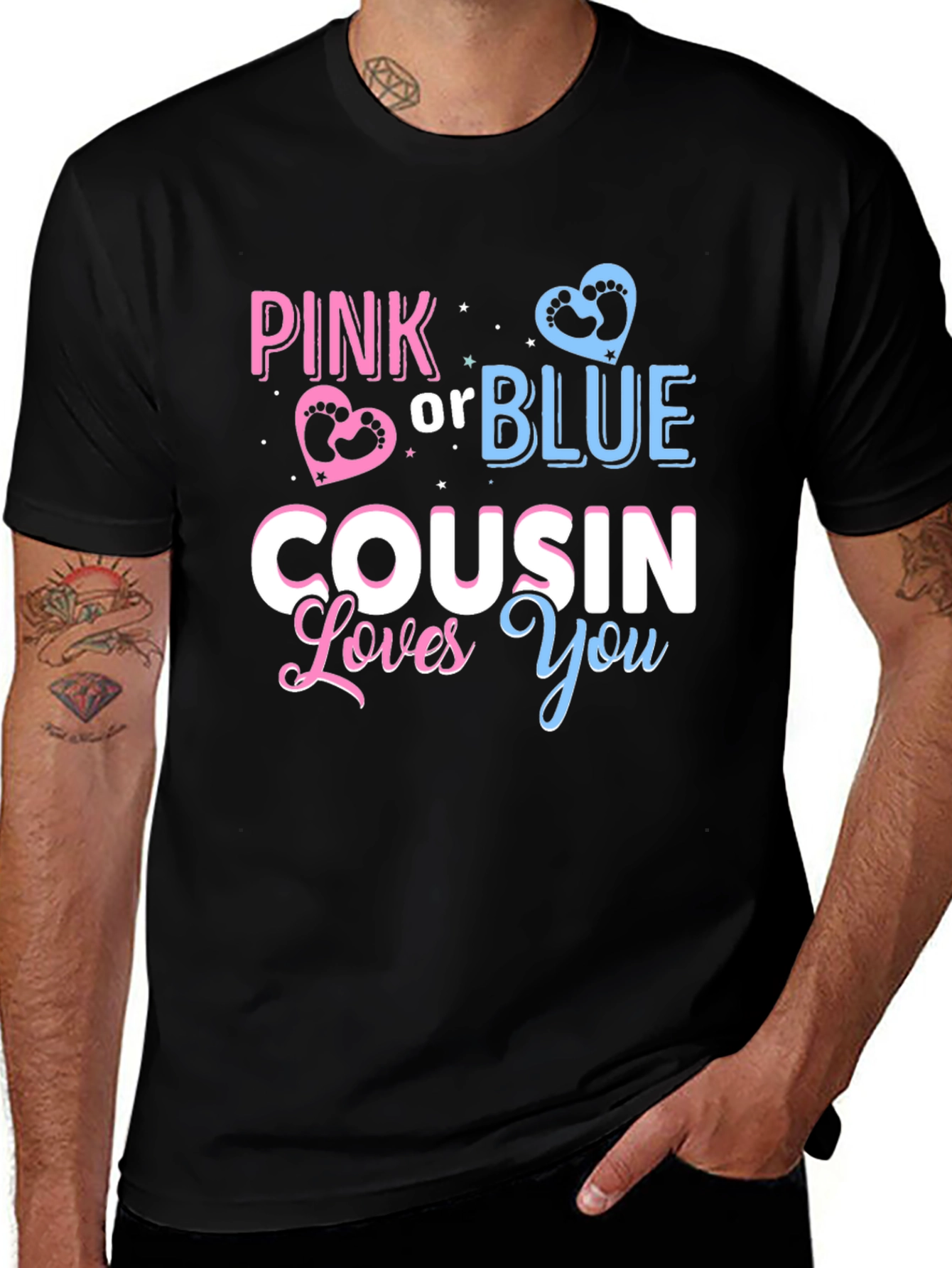 Pink or Blue Cousin Loves You T-Shirt