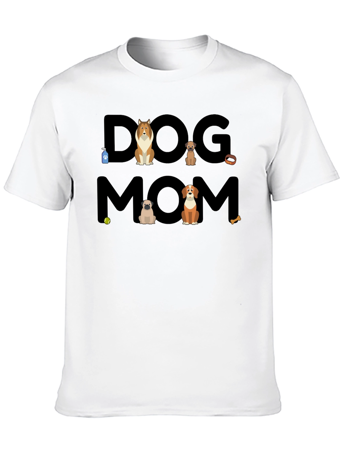 Dog Mom Graphic Tee - Cute Dog Lover Shirt