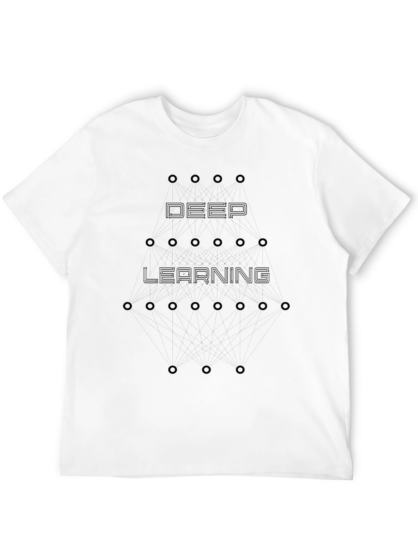 Deep Learning Graphic Tee - Modern Black T-Shirt