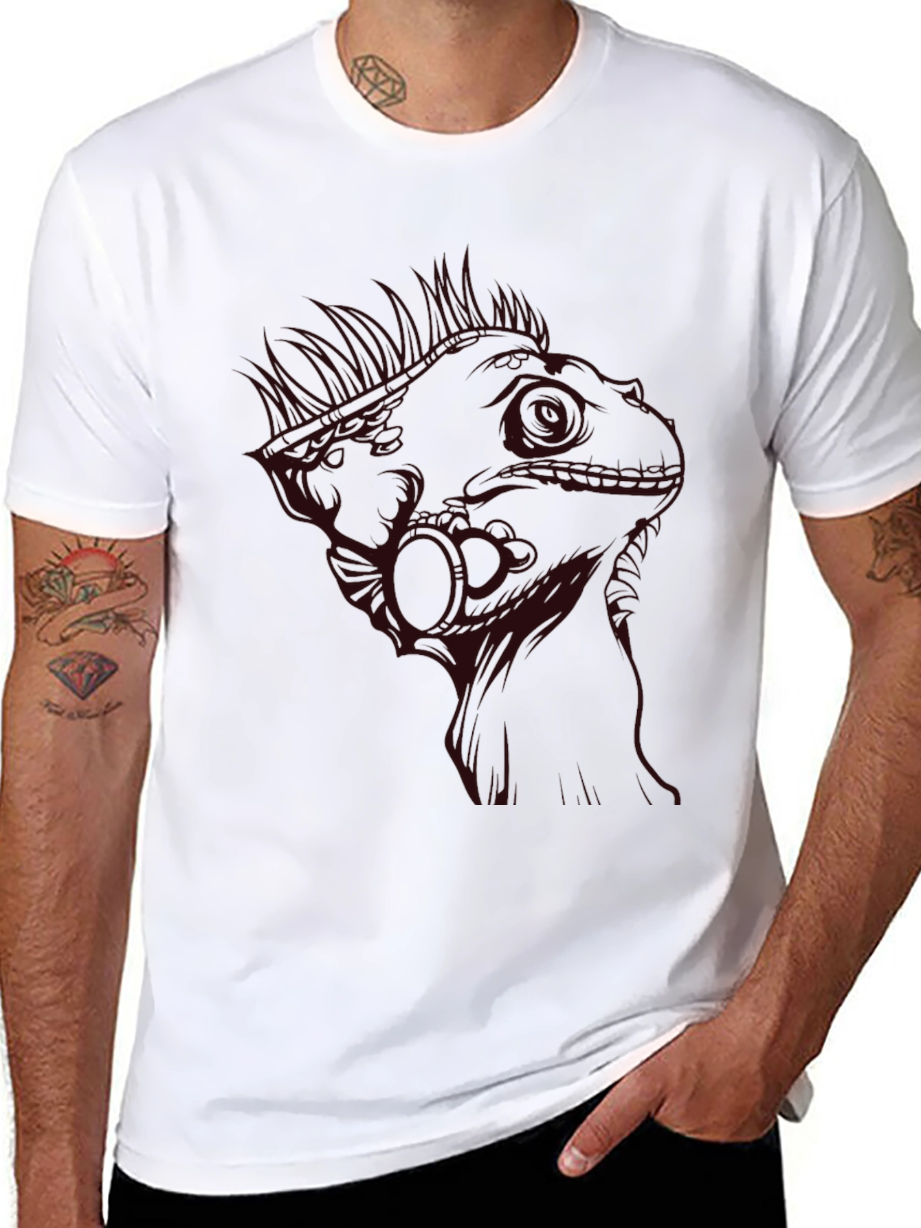 Iguana Graphic Tee - Cool Reptile T-Shirt