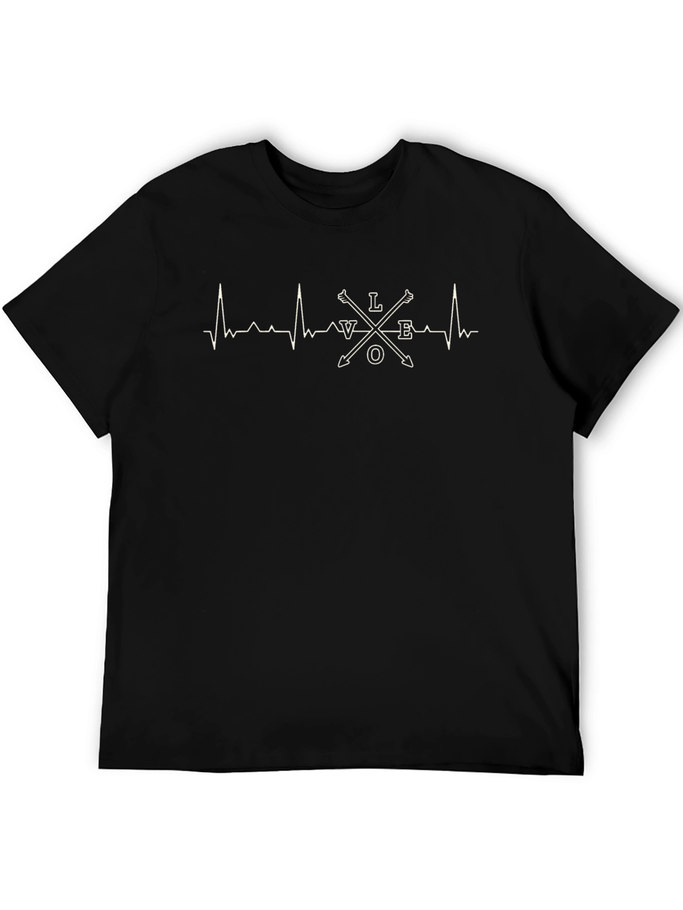 Love Heartbeat Arrow Graphic Tee