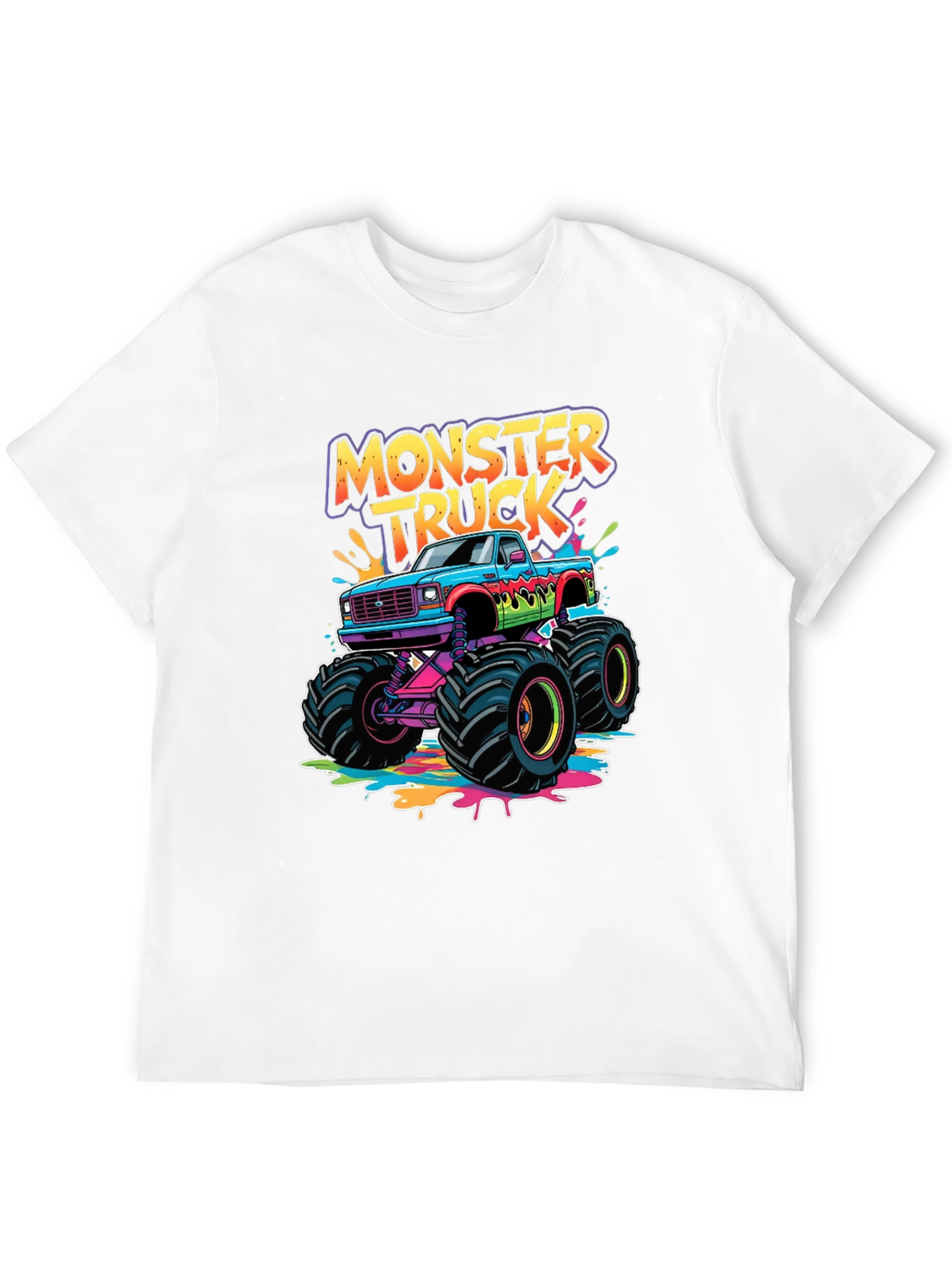 Monster Truck Graphic Black T-Shirt