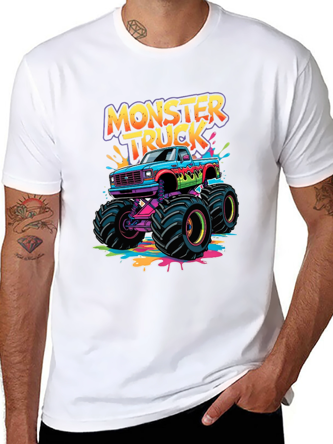 Monster Truck Graphic Black T-Shirt