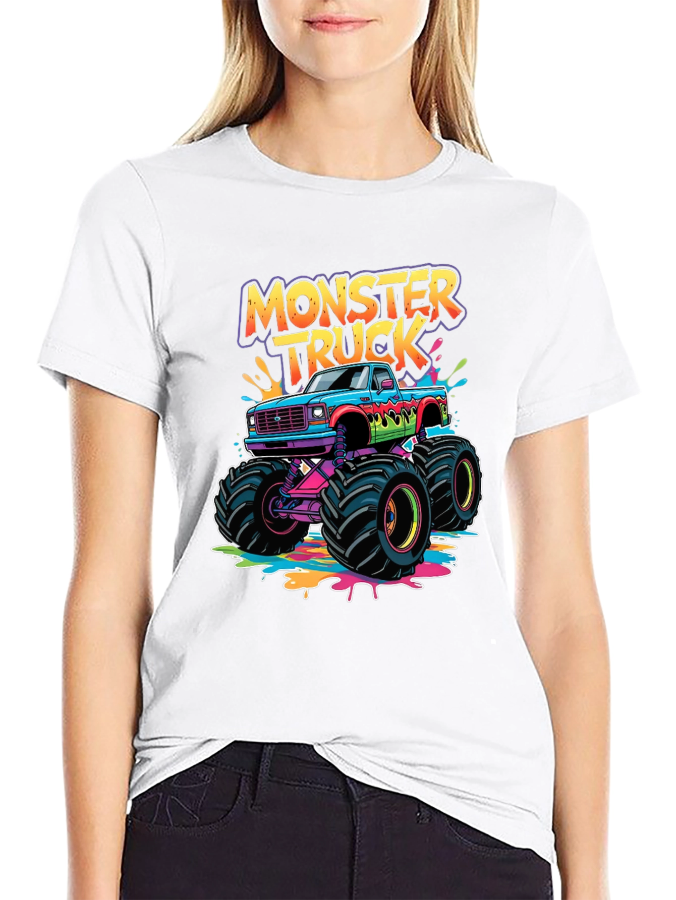Monster Truck Graphic Black T-Shirt