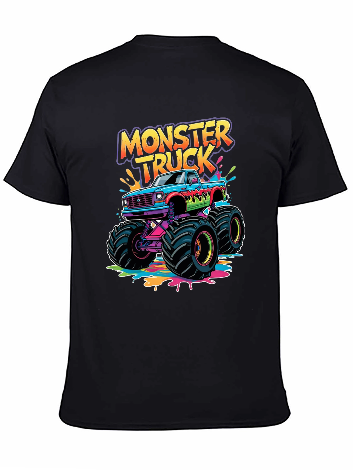 Monster Truck Graphic Black T-Shirt