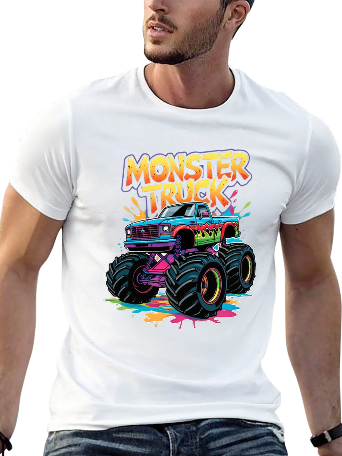 Monster Truck Graphic Black T-Shirt