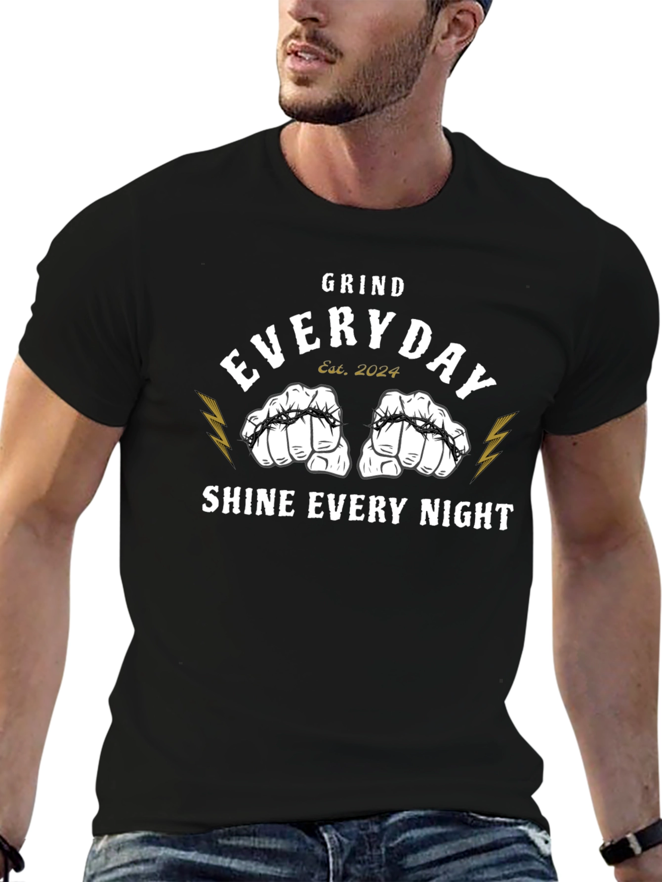 Grind Everyday Tee - Motivational Graphic T-Shirt