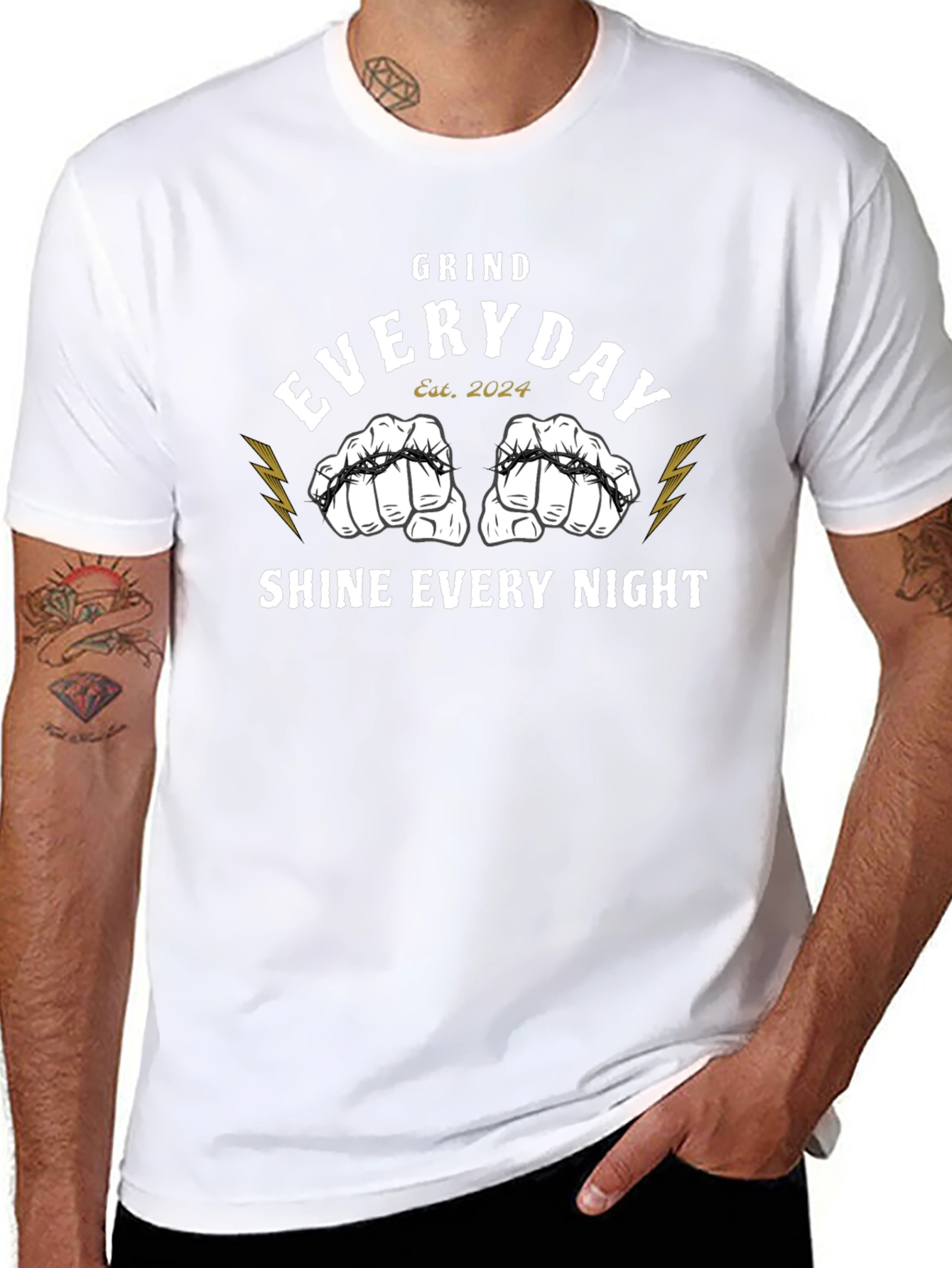 Grind Everyday Tee - Motivational Graphic T-Shirt