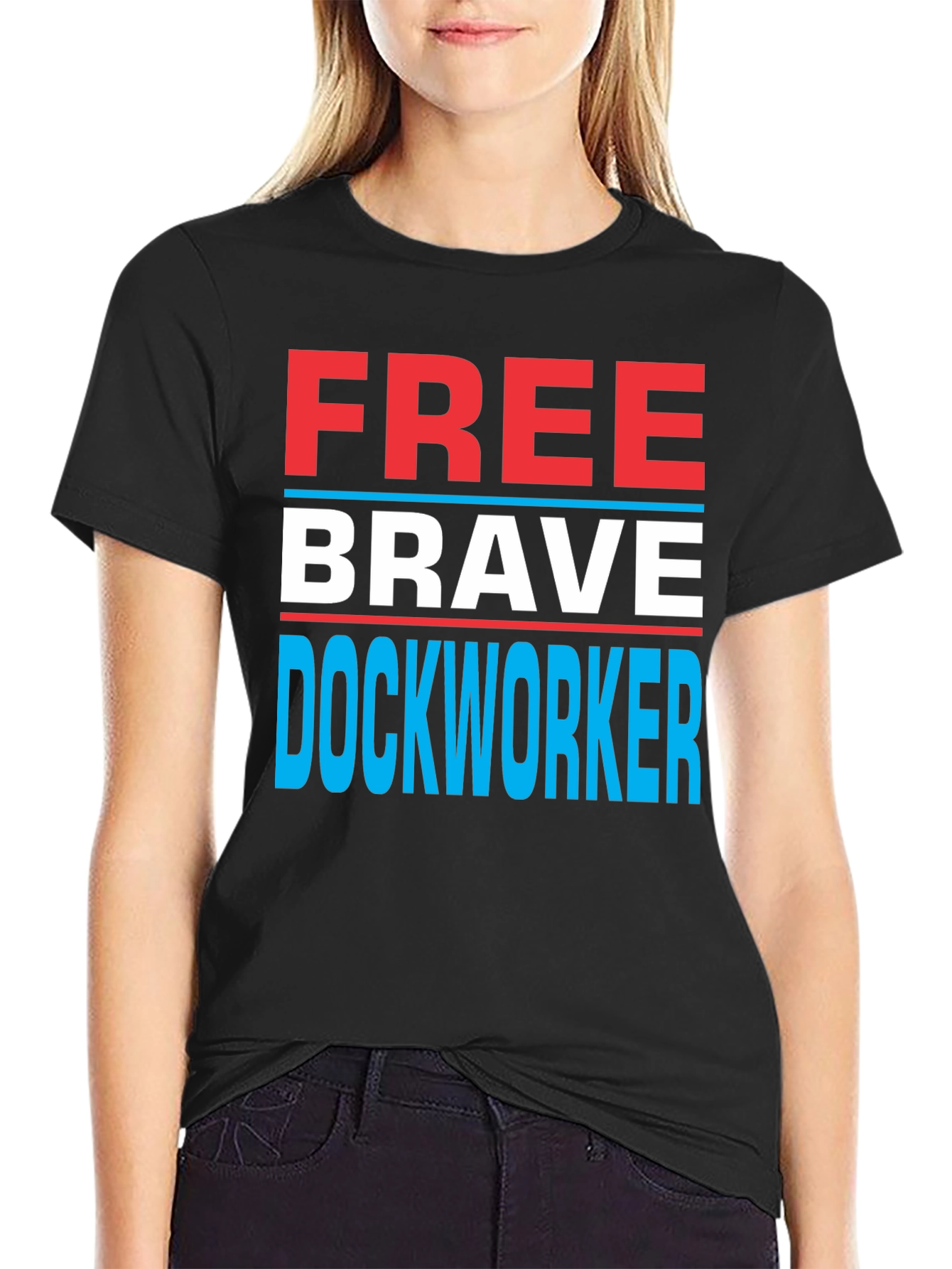 Free Brave Dockworker Graphic Tee