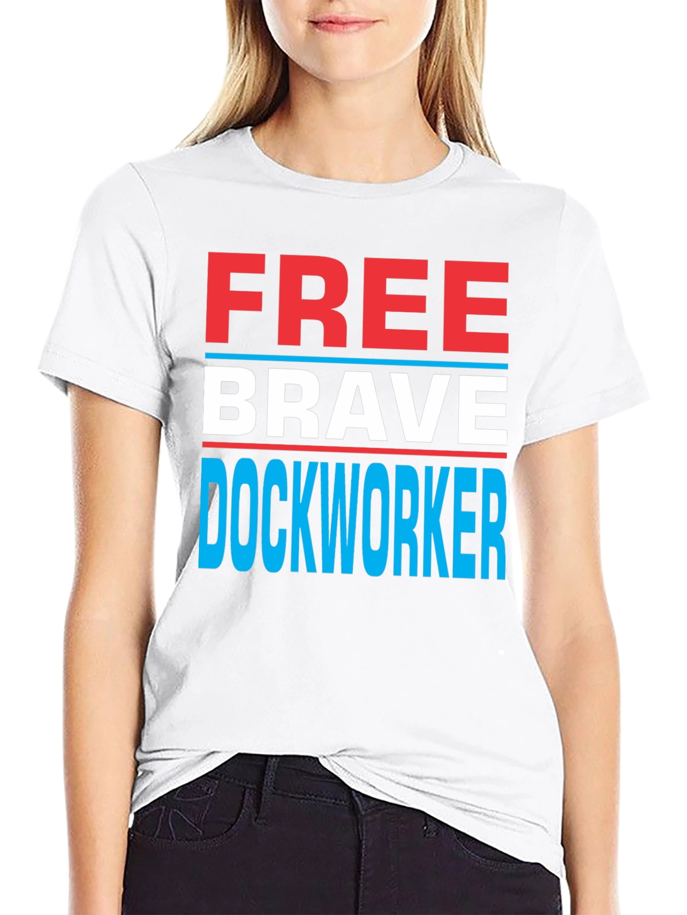Free Brave Dockworker Graphic Tee