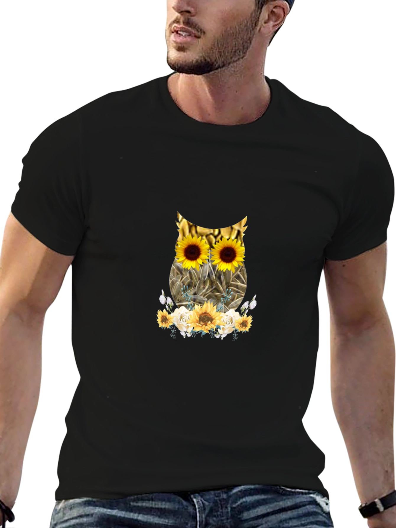 Sunflower Owl Graphic Tee