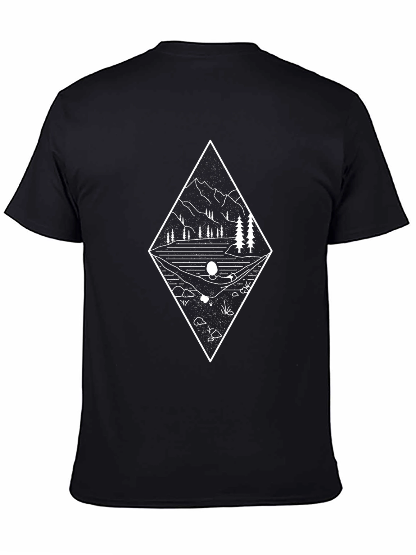 Mountain Hammock T-Shirt - Black Graphic Tee