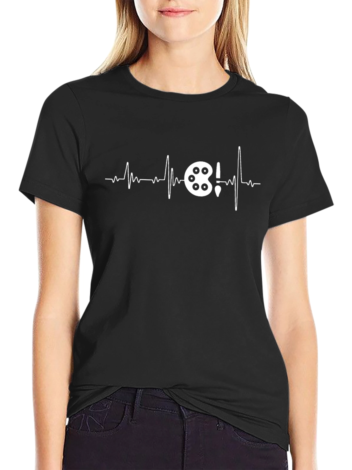 Artist Heartbeat T-Shirt - Painters Palette Design
