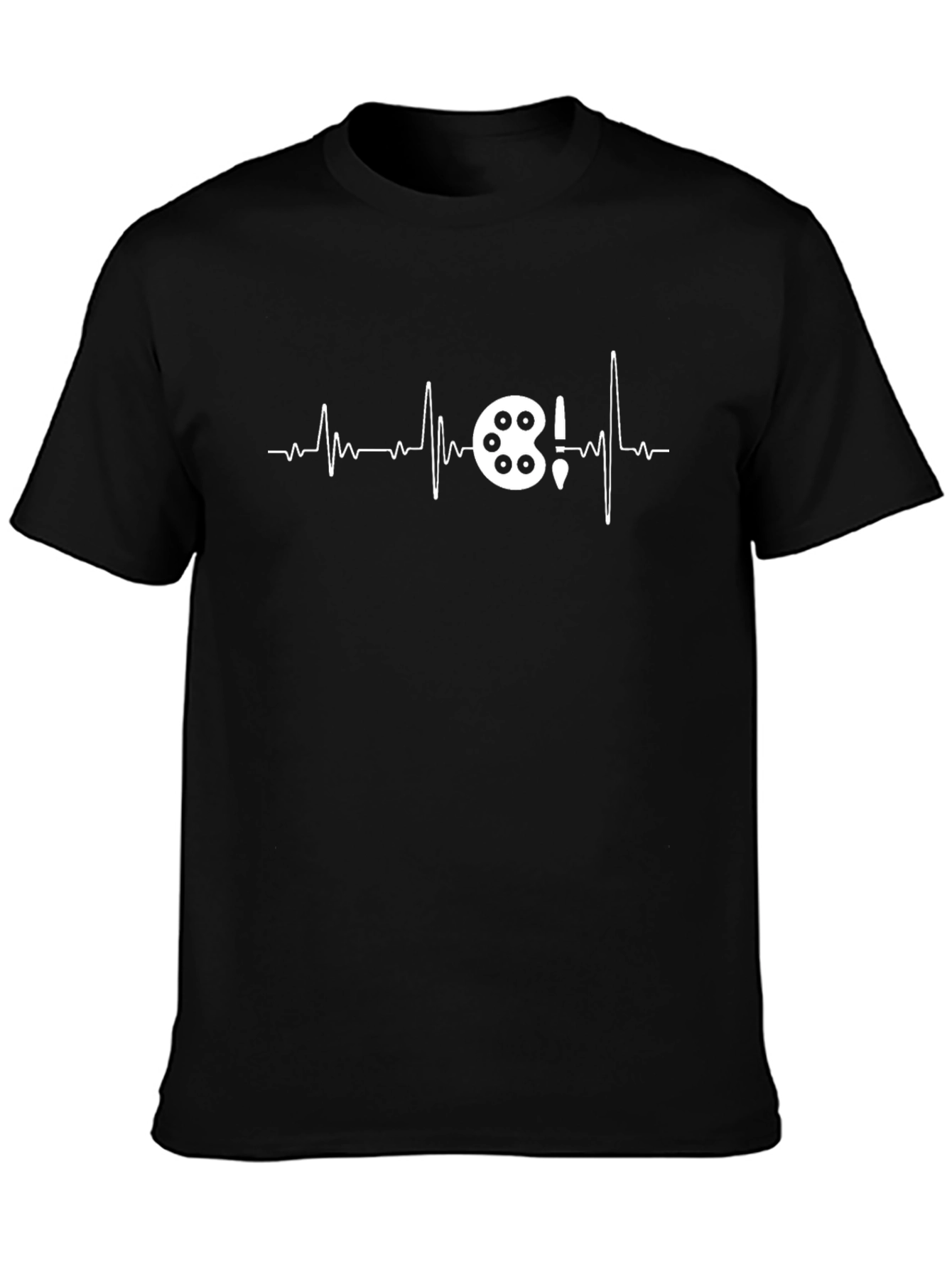 Artist Heartbeat T-Shirt - Painters Palette Design