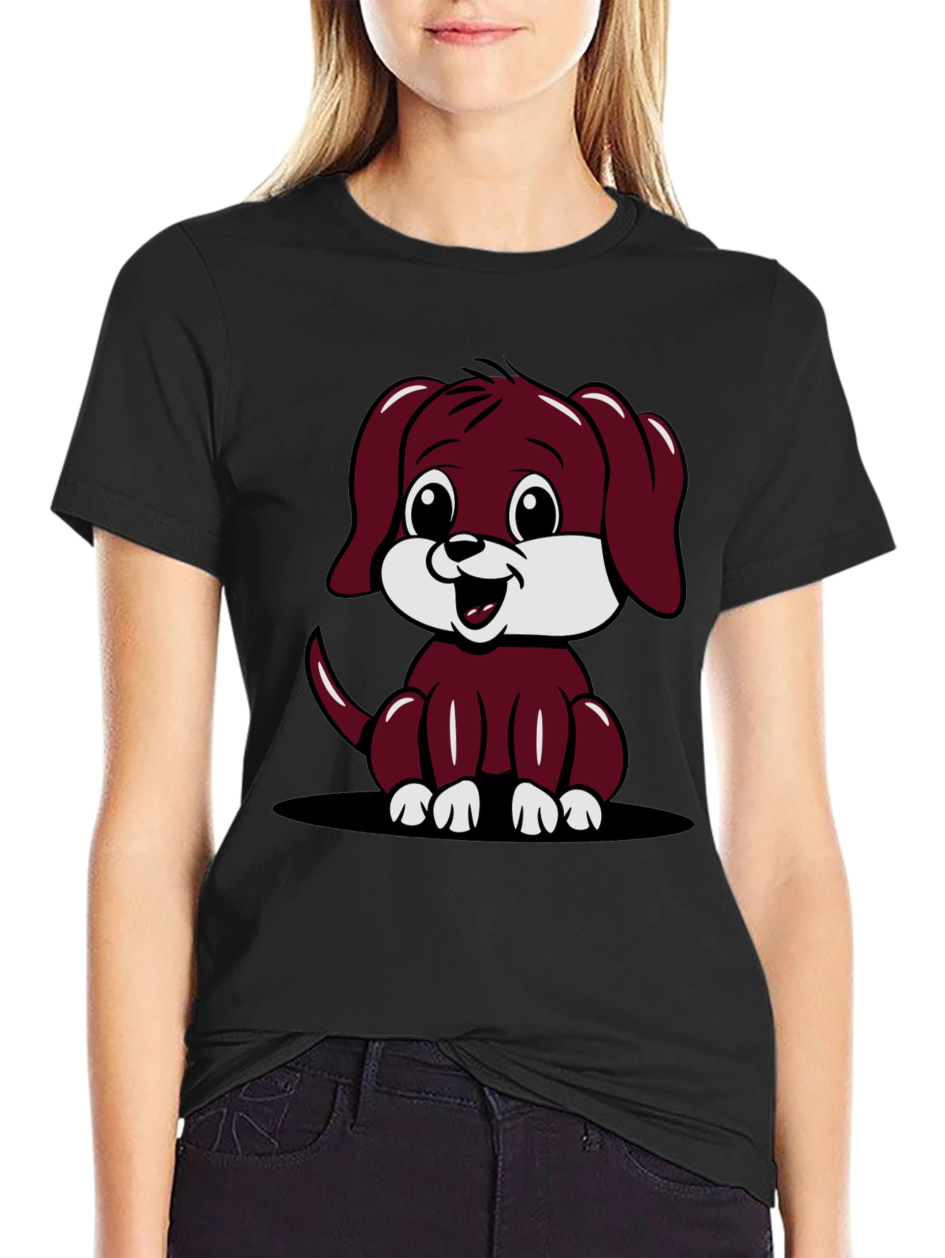 Cute Cartoon Dog Graphic Tee