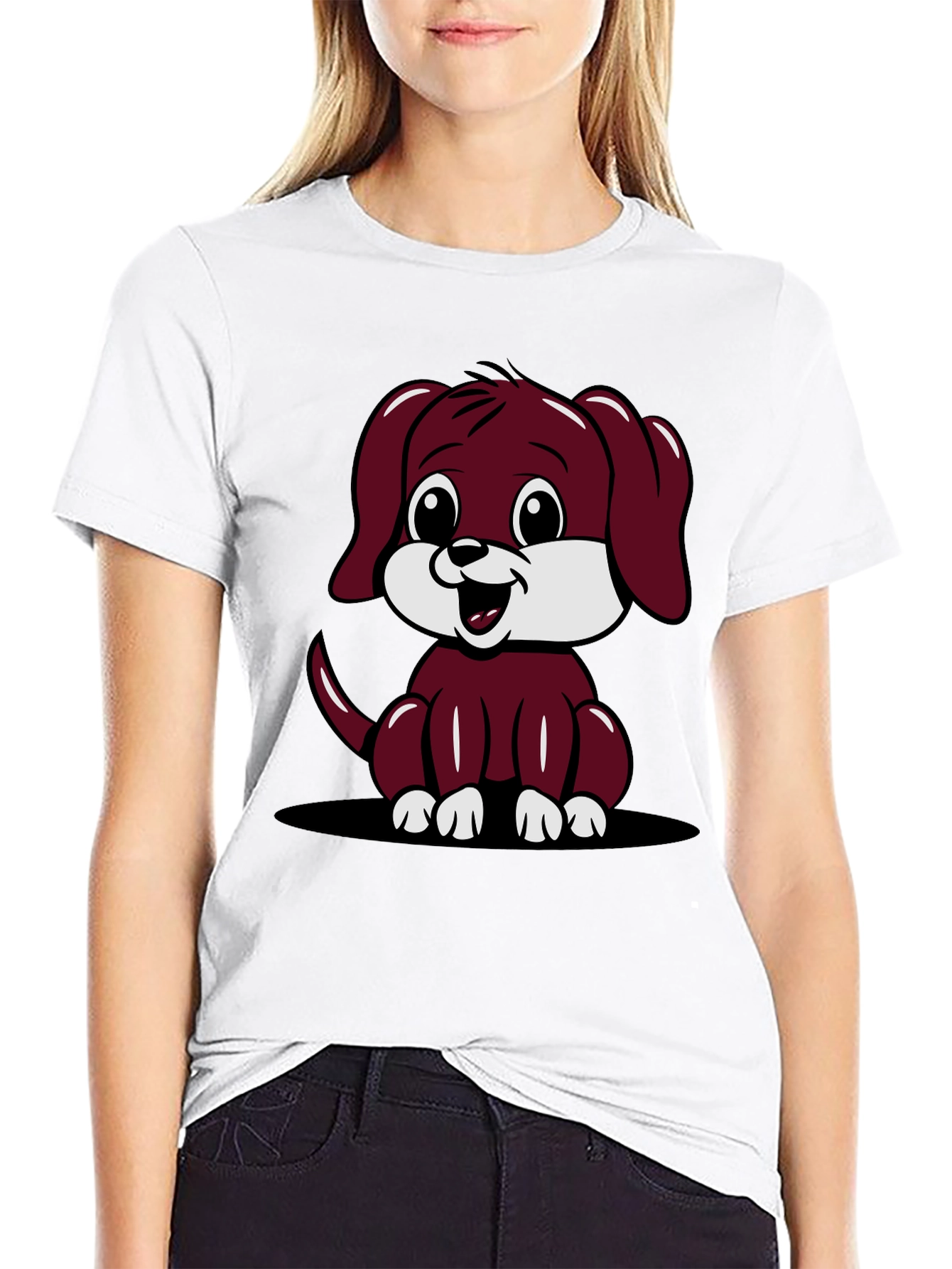 Cute Cartoon Dog Graphic Tee