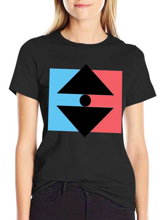 Geometric Graphic Tee - Modern Design T-Shirt