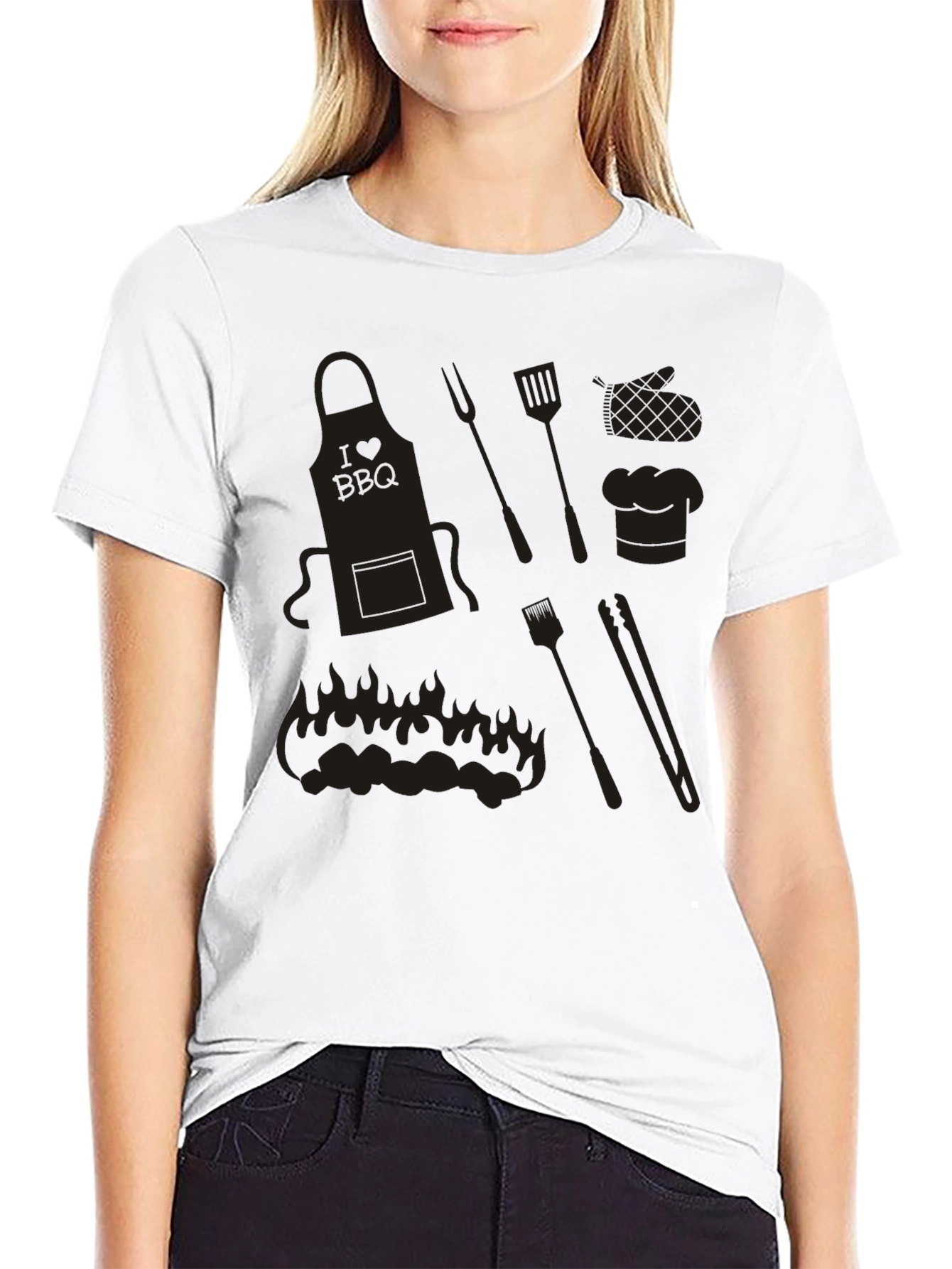 BBQ Lovers Black Graphic Tee