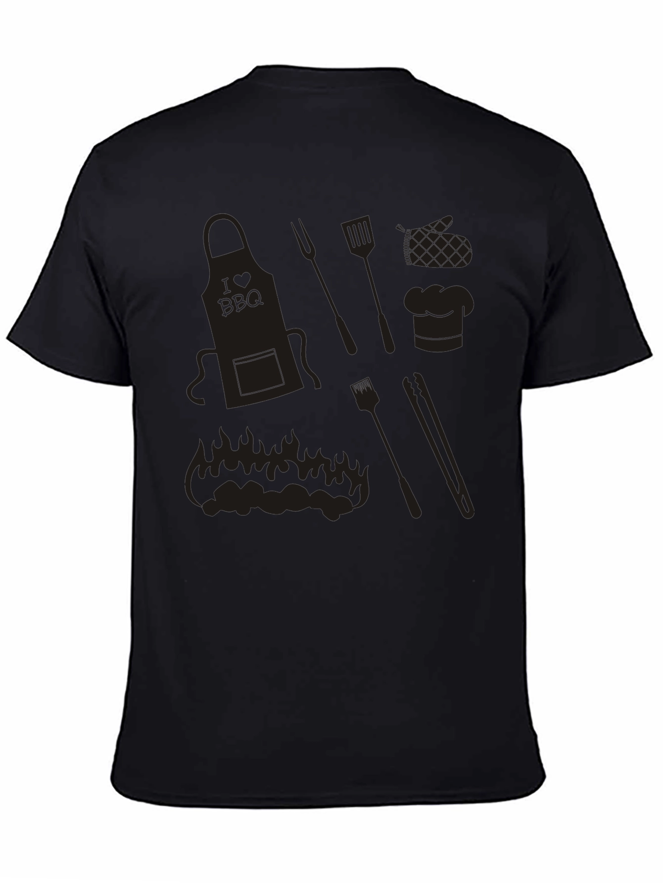 BBQ Lovers Black Graphic Tee