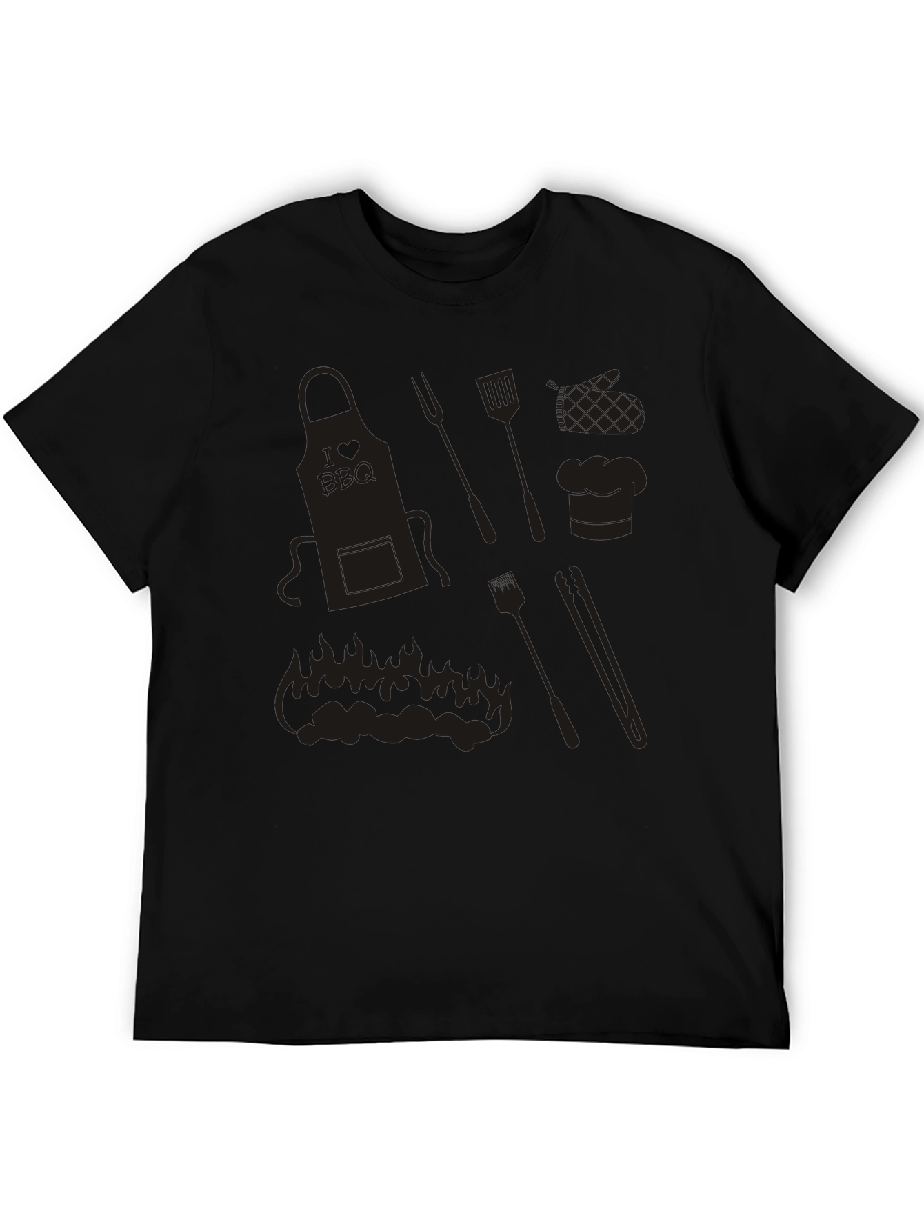 BBQ Lovers Black Graphic Tee