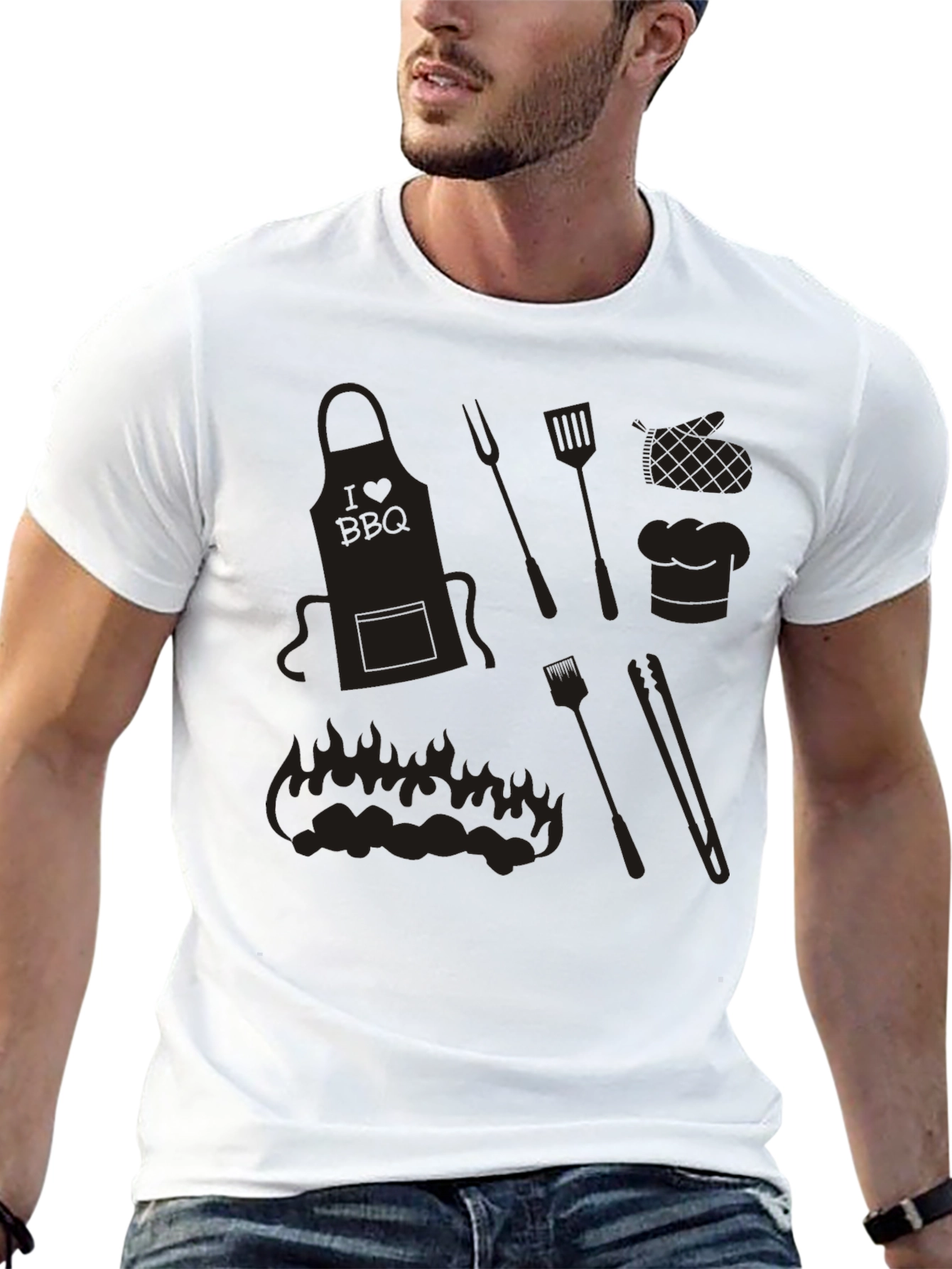 BBQ Lovers Black Graphic Tee