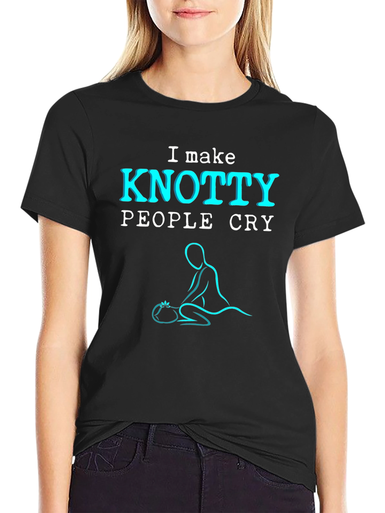KNOTTY PEOPLE CRY Massage Therapy T-Shirt