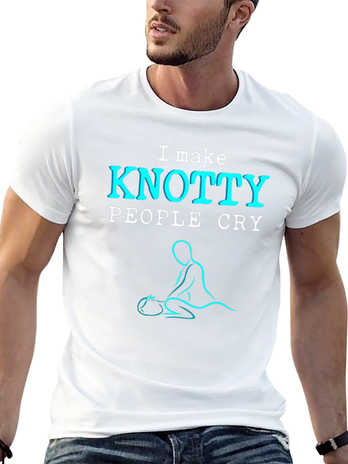 KNOTTY PEOPLE CRY Massage Therapy T-Shirt