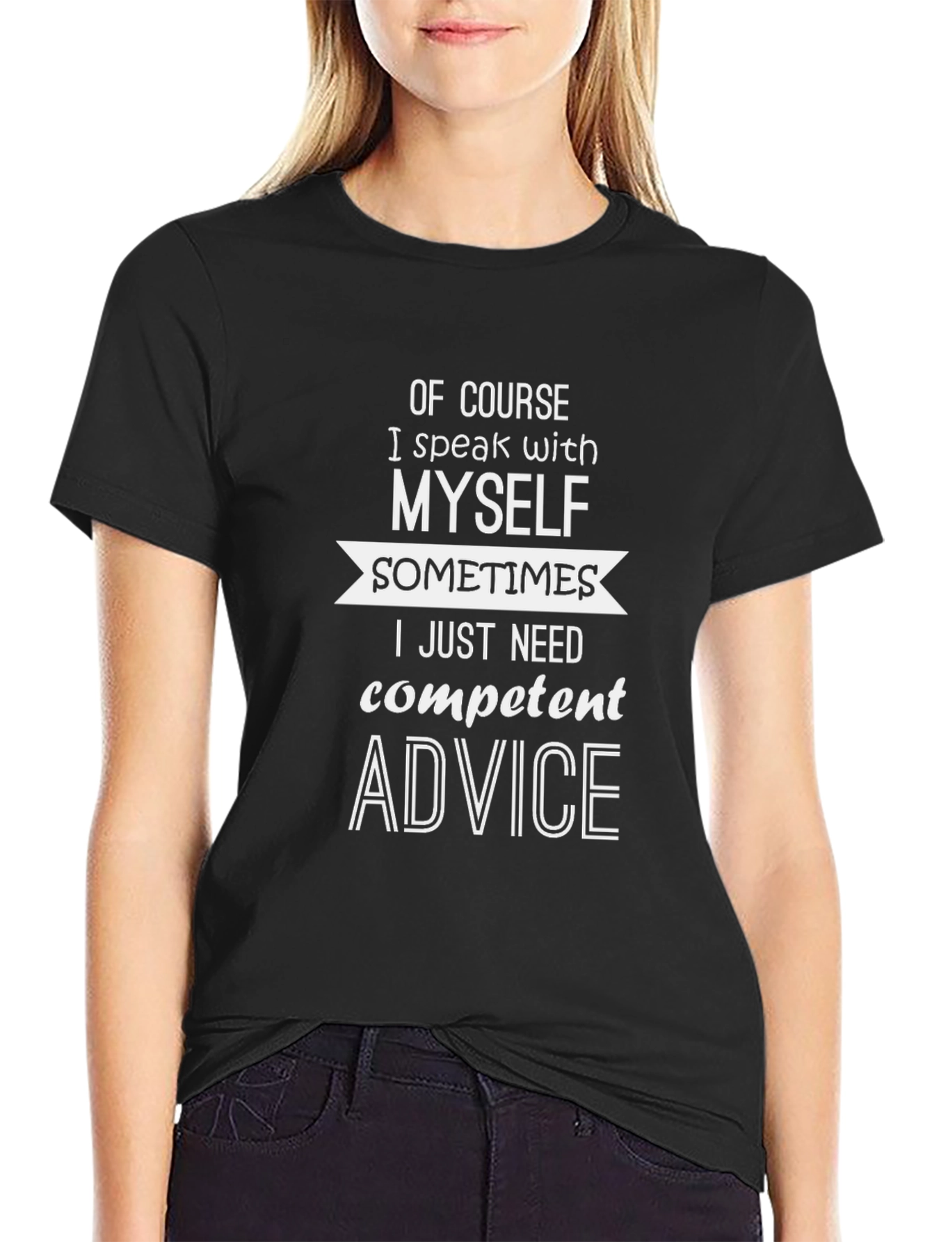 Funny I Speak with Myself Graphic T-Shirt