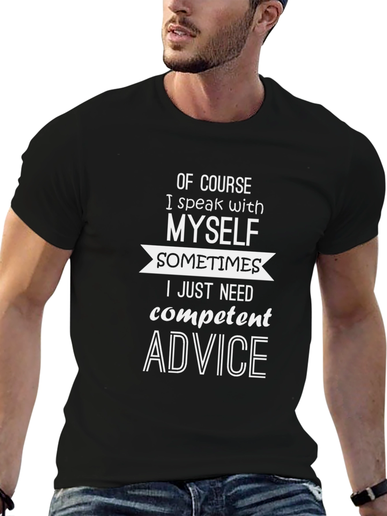 Funny I Speak with Myself Graphic T-Shirt