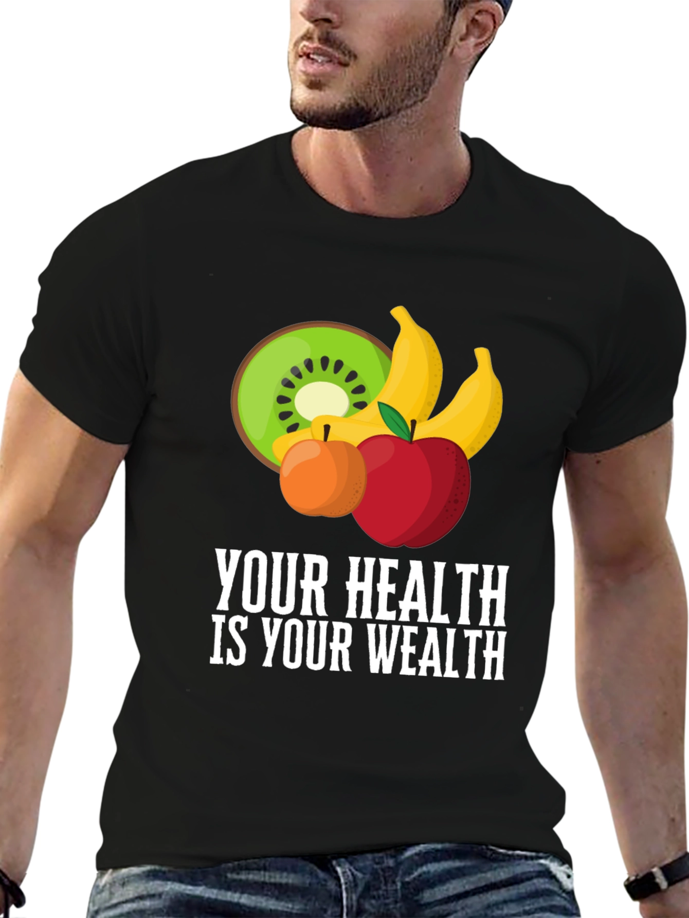 Your Health Is Your Wealth Fruit Tee