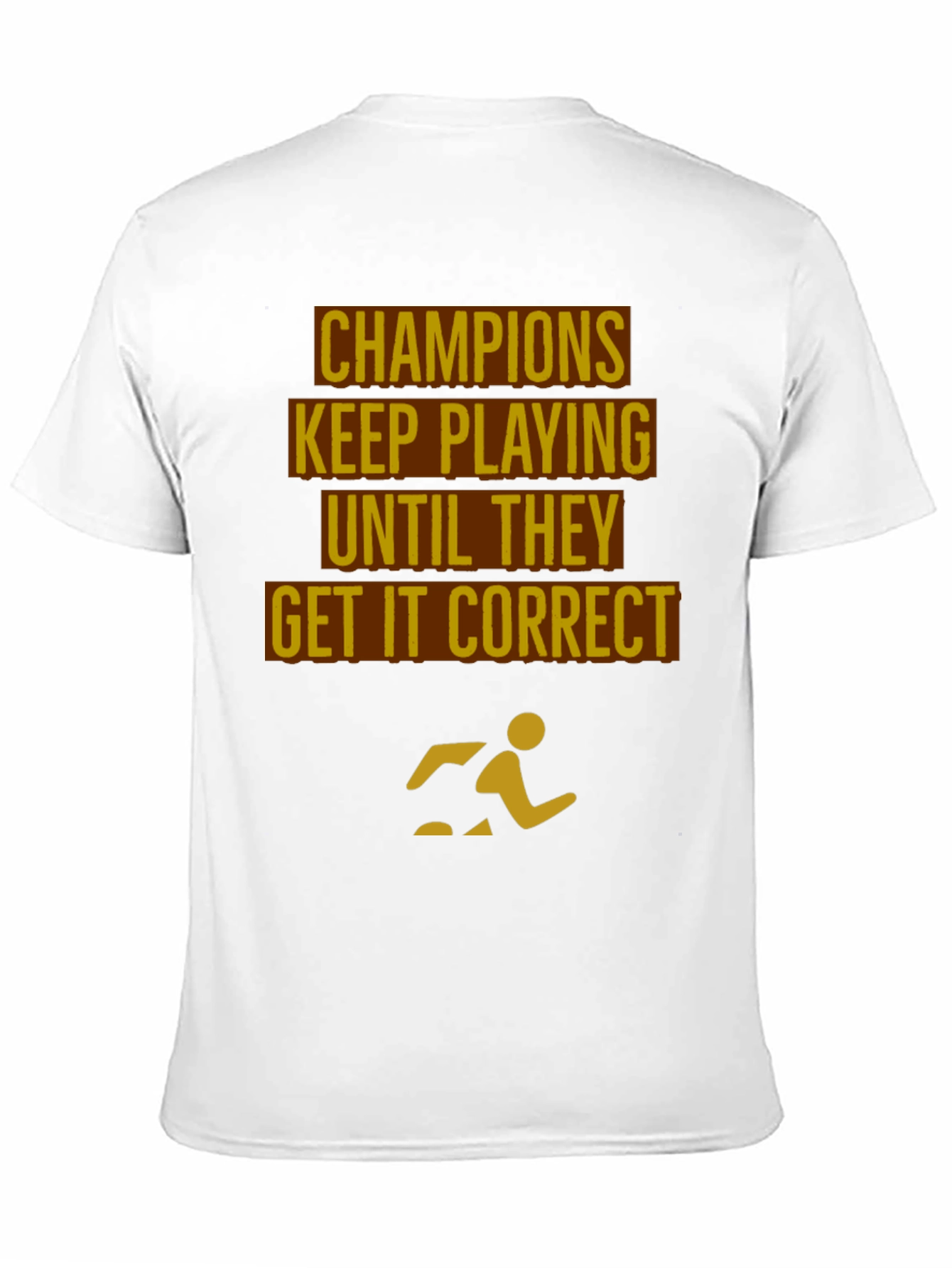 Champions Motivational Black T-Shirt