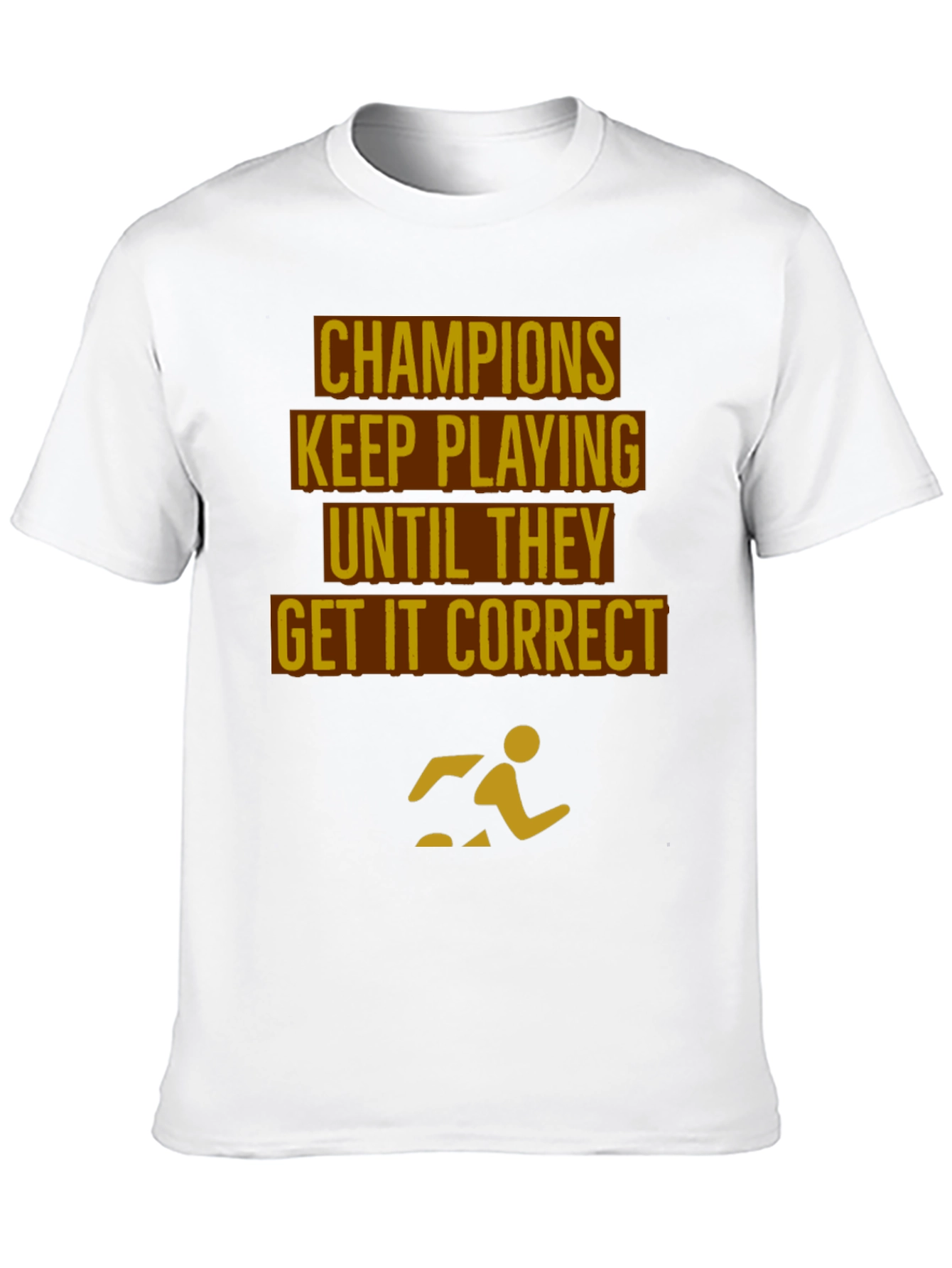 Champions Motivational Black T-Shirt