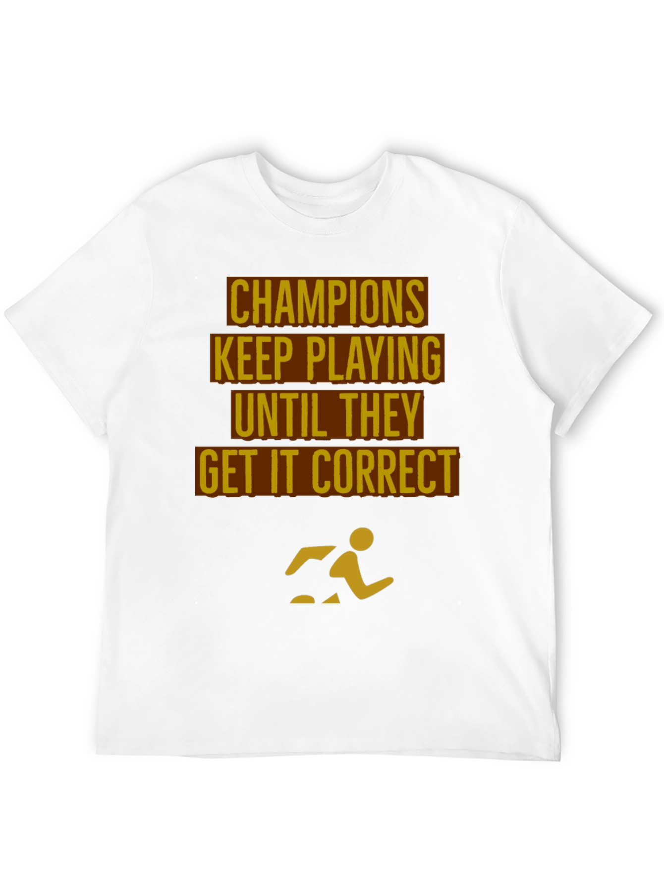 Champions Motivational Black T-Shirt