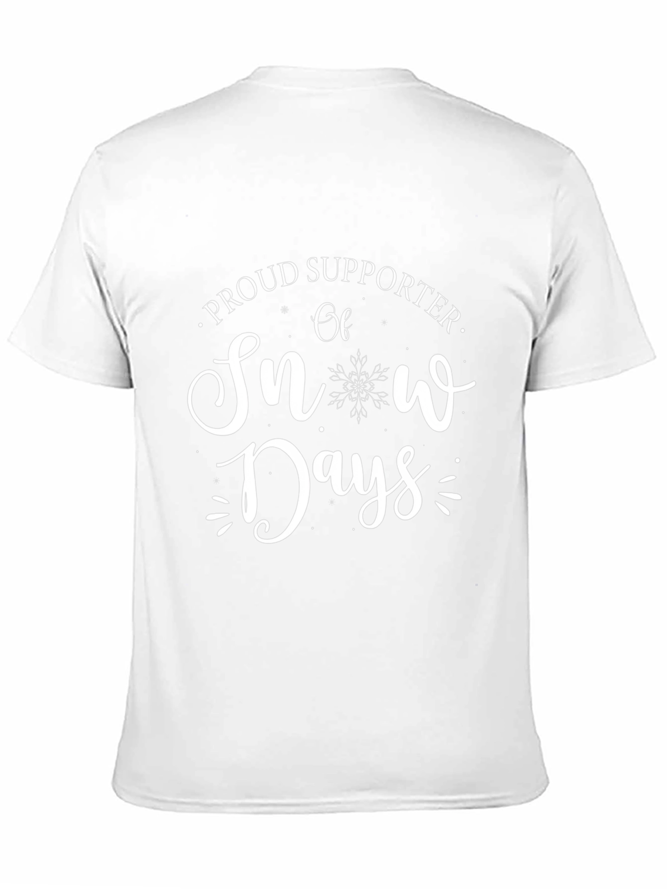 Proud Supporter of Snow Days Black Graphic T-Shirt