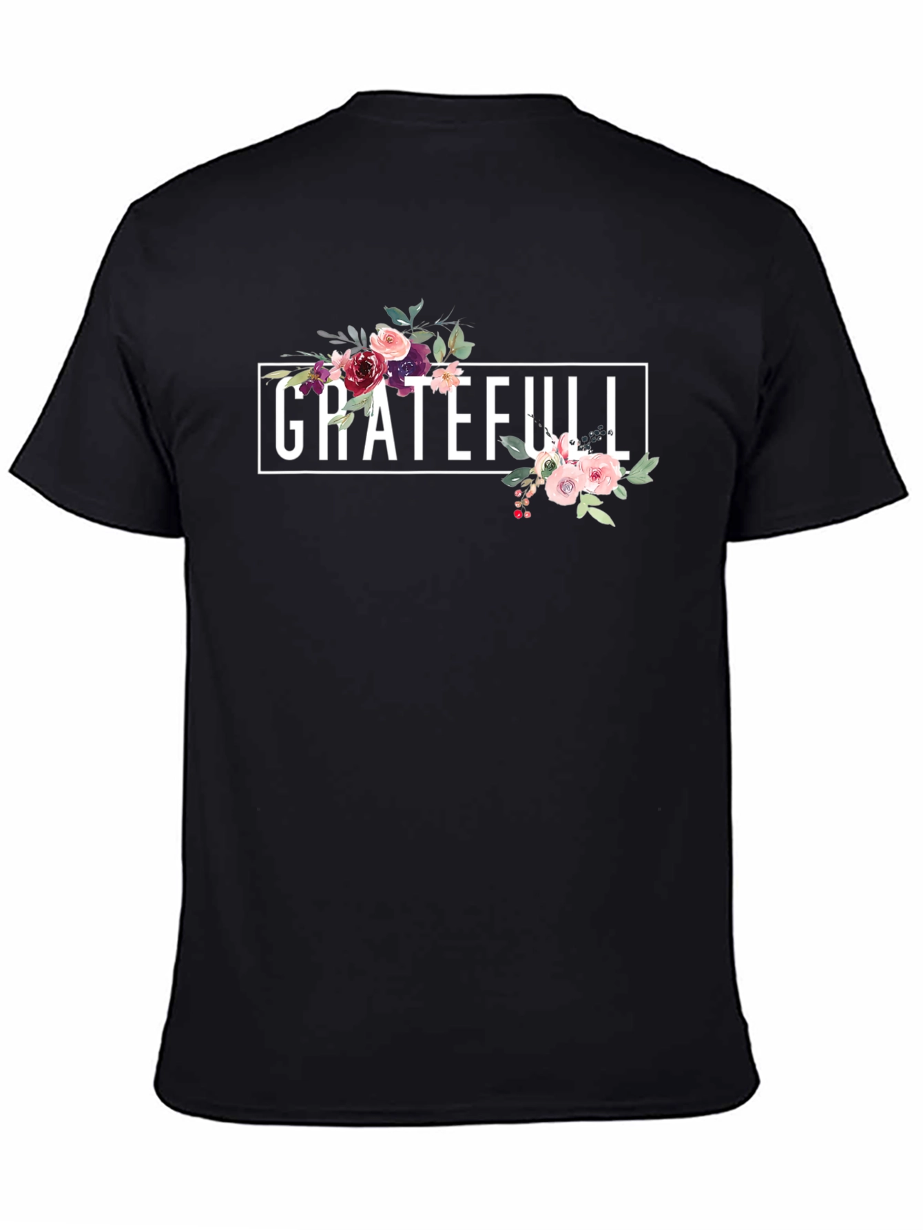 Grateful Floral T-Shirt - Stylish & Comfortable