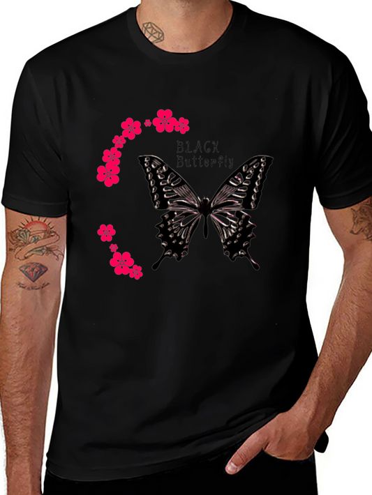 Black Butterfly Graphic Tee