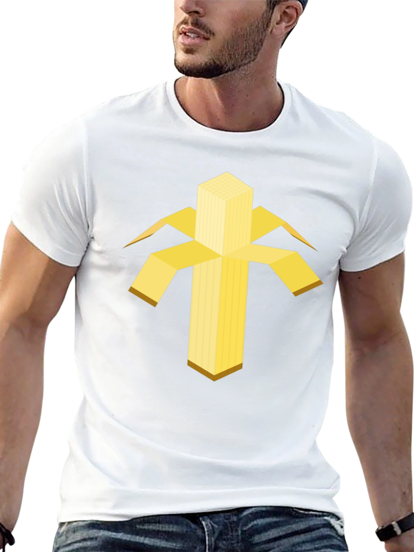 Geometric Banana Graphic Tee