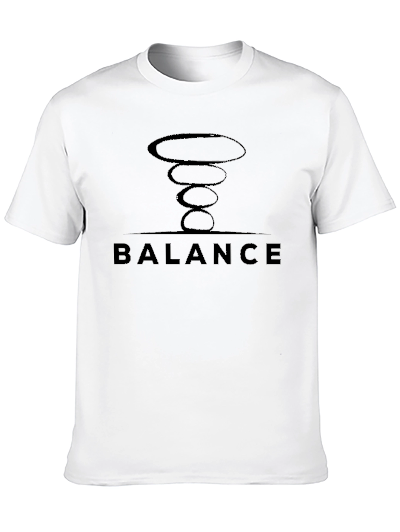 Zen Balance Graphic T-Shirt - Black