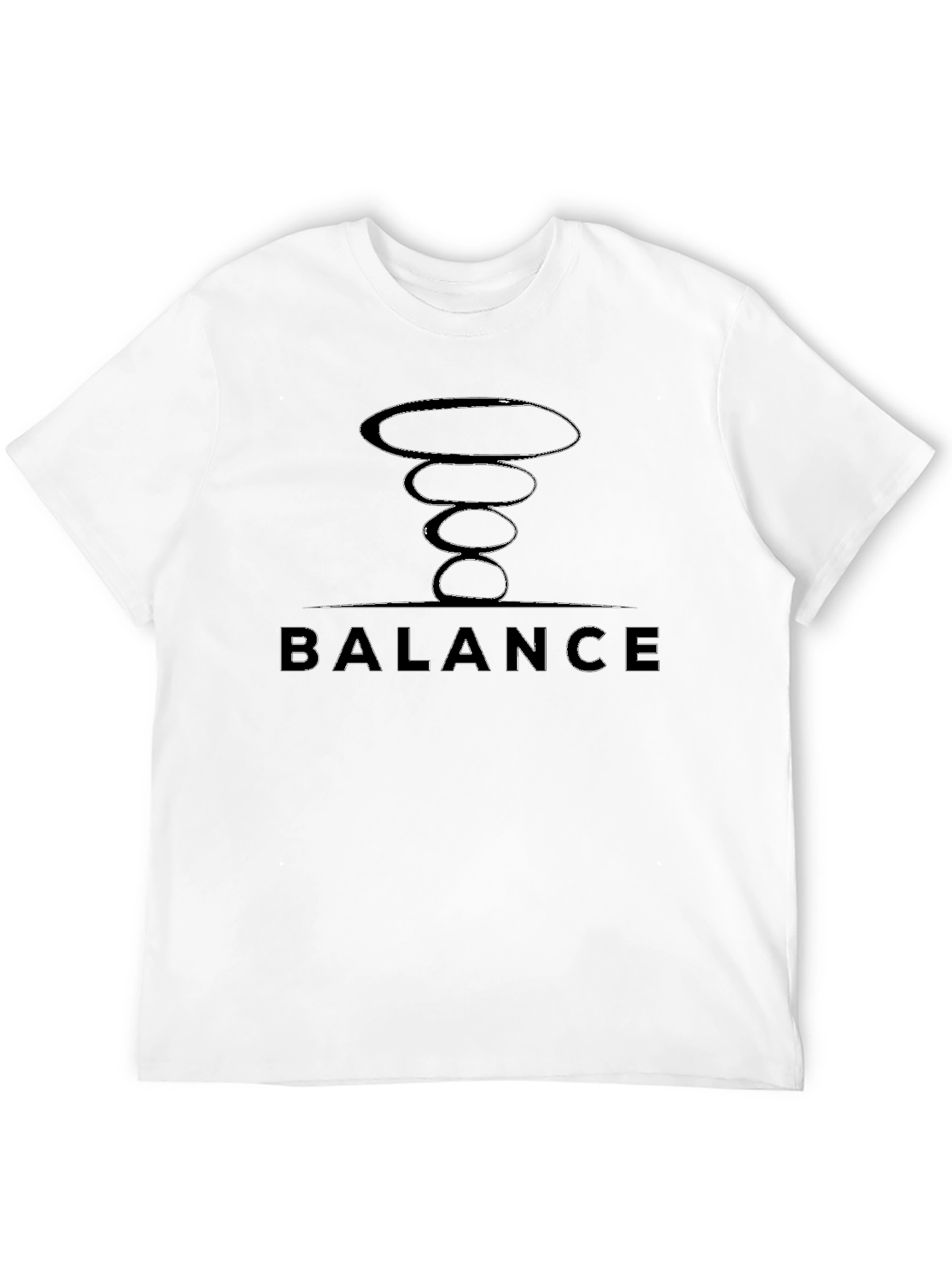 Zen Balance Graphic T-Shirt - Black