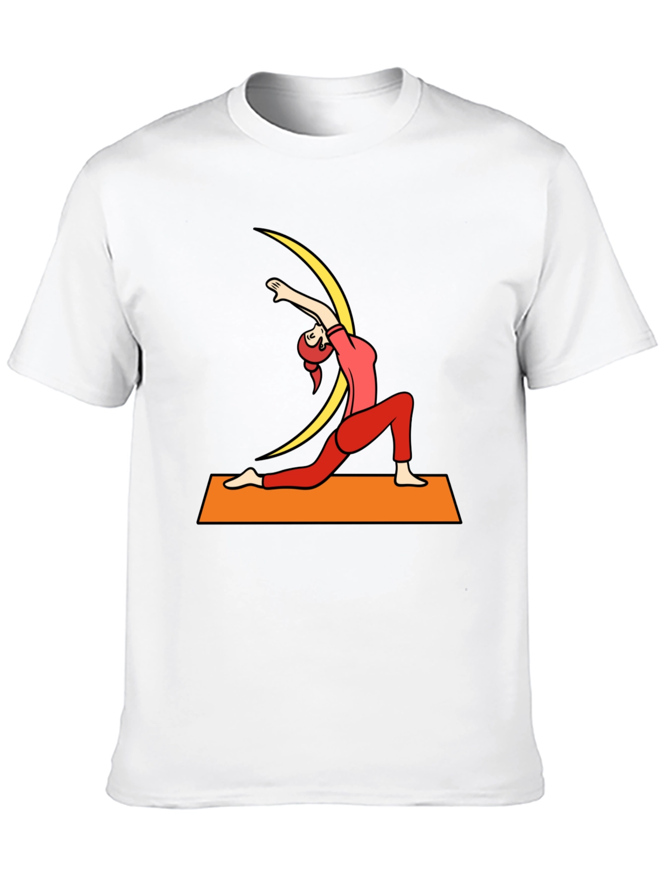 Yoga Pose Graphic Tee - Mens Black T-Shirt