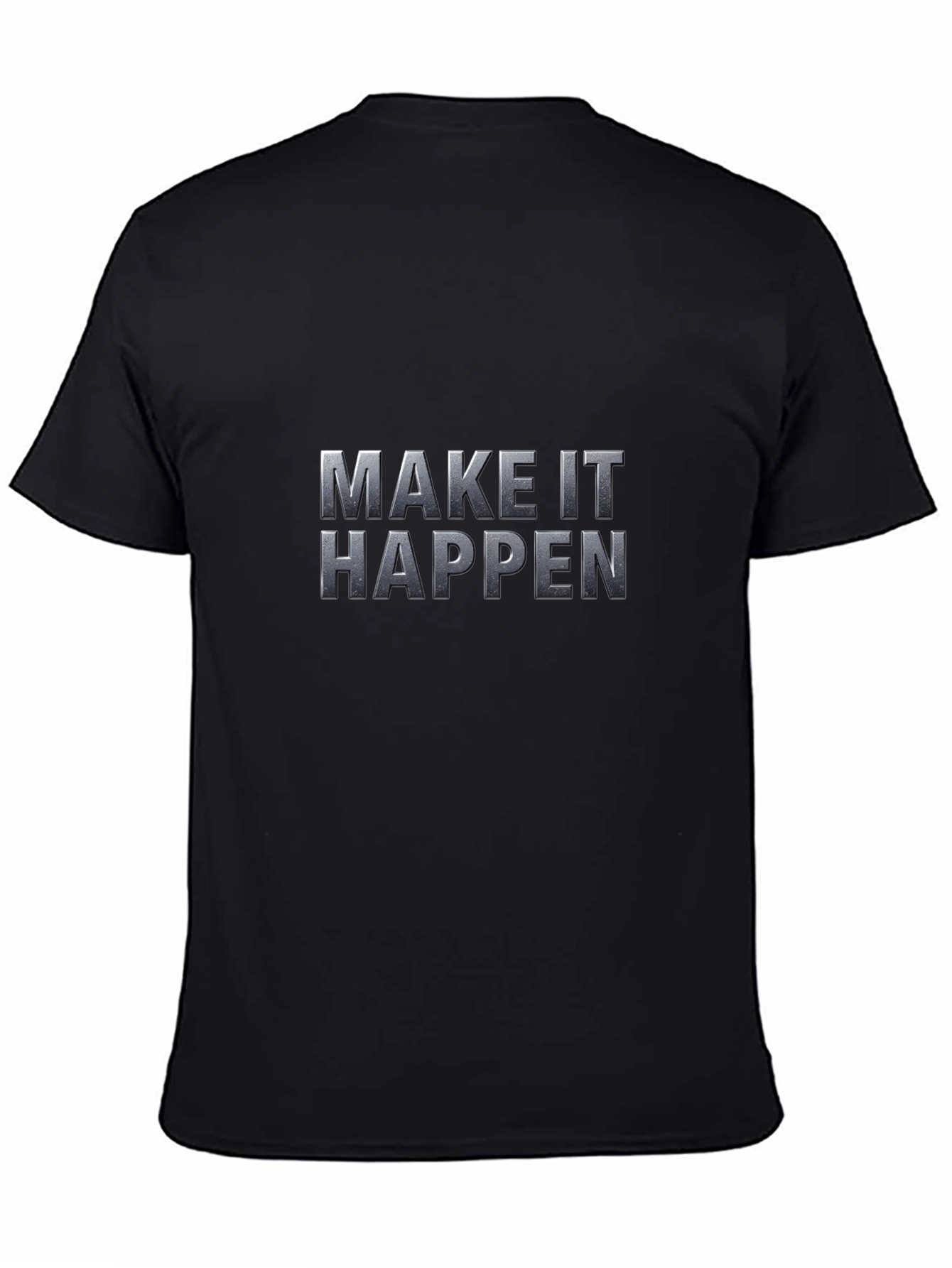 Make It Happen Graphic Tee - Stylish Black T-Shirt