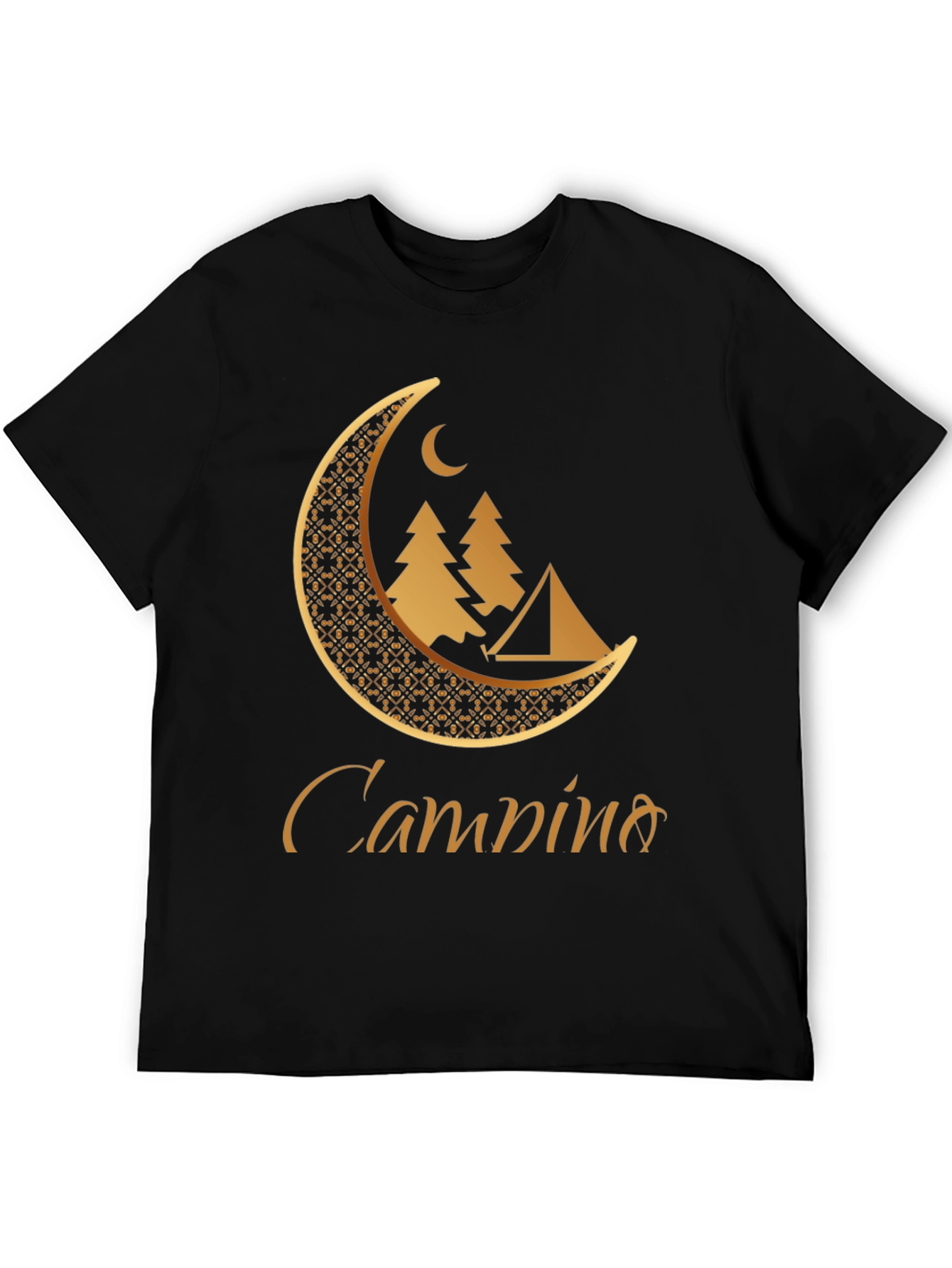 Camping Moon Graphic T-Shirt - Adventure Awaits