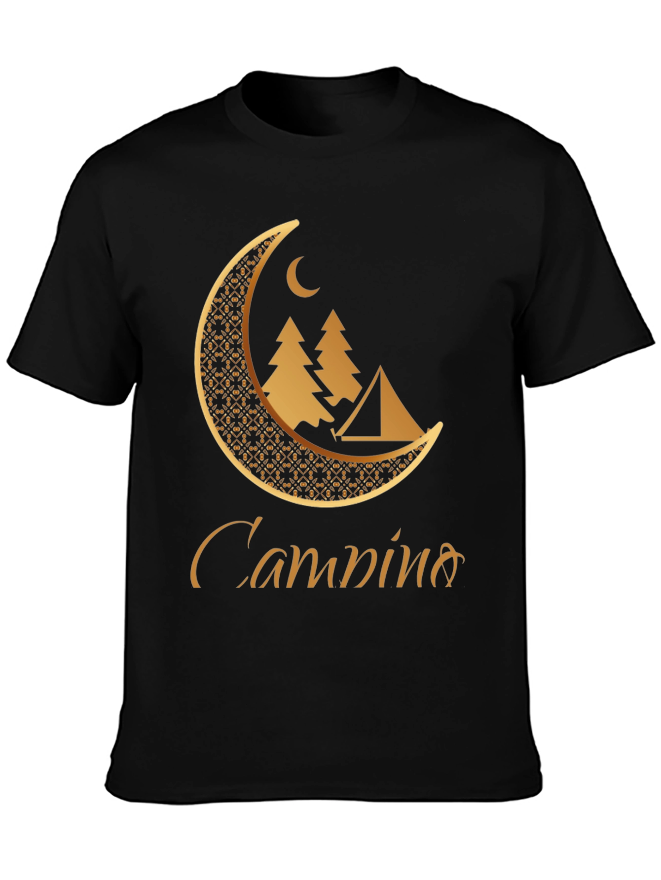 Camping Moon Graphic T-Shirt - Adventure Awaits