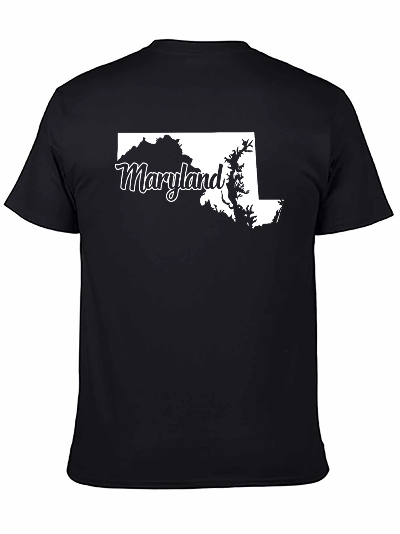 Maryland State Map Graphic T-Shirt