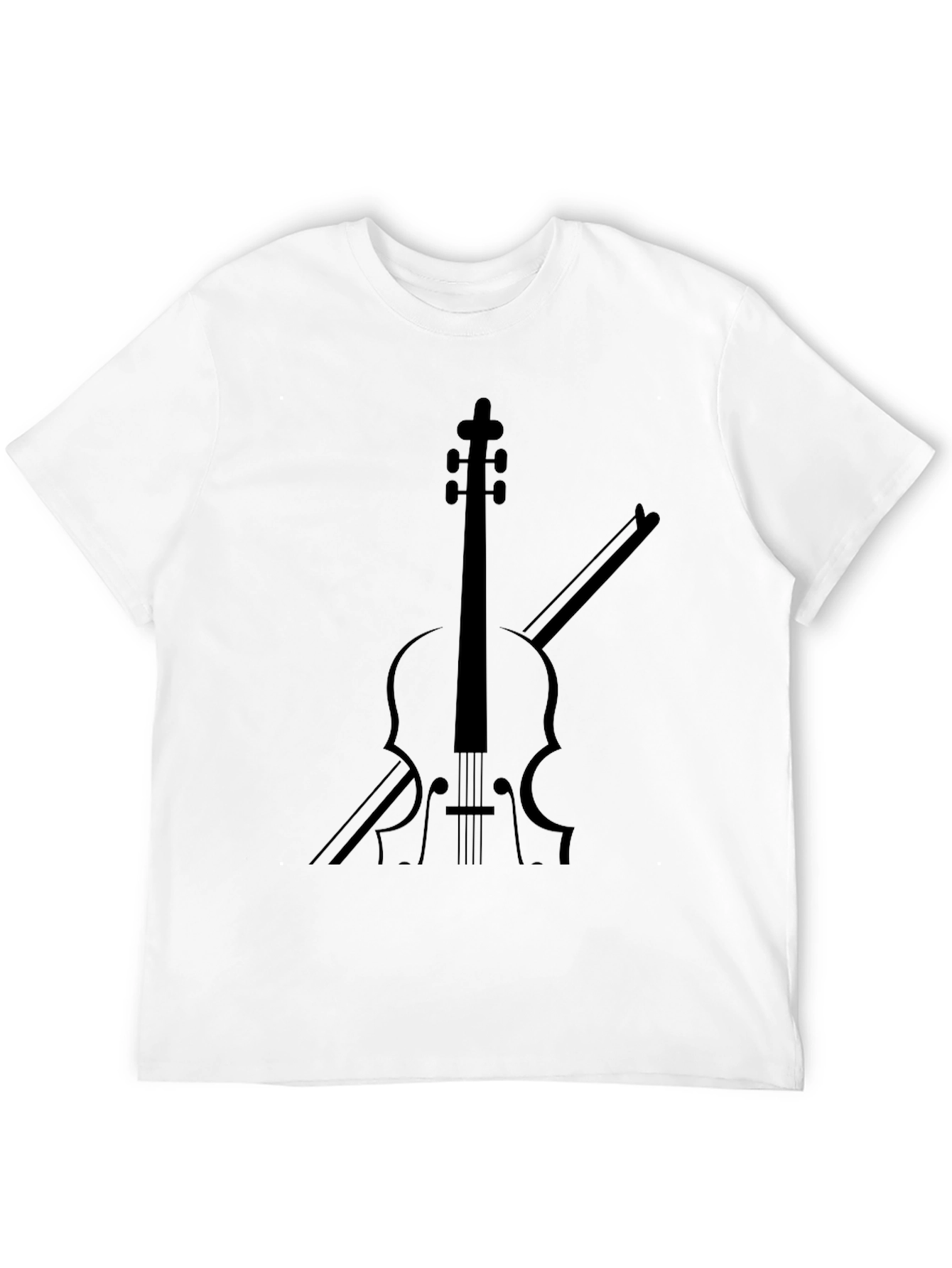 Violin Graphic Tee - Musician Style