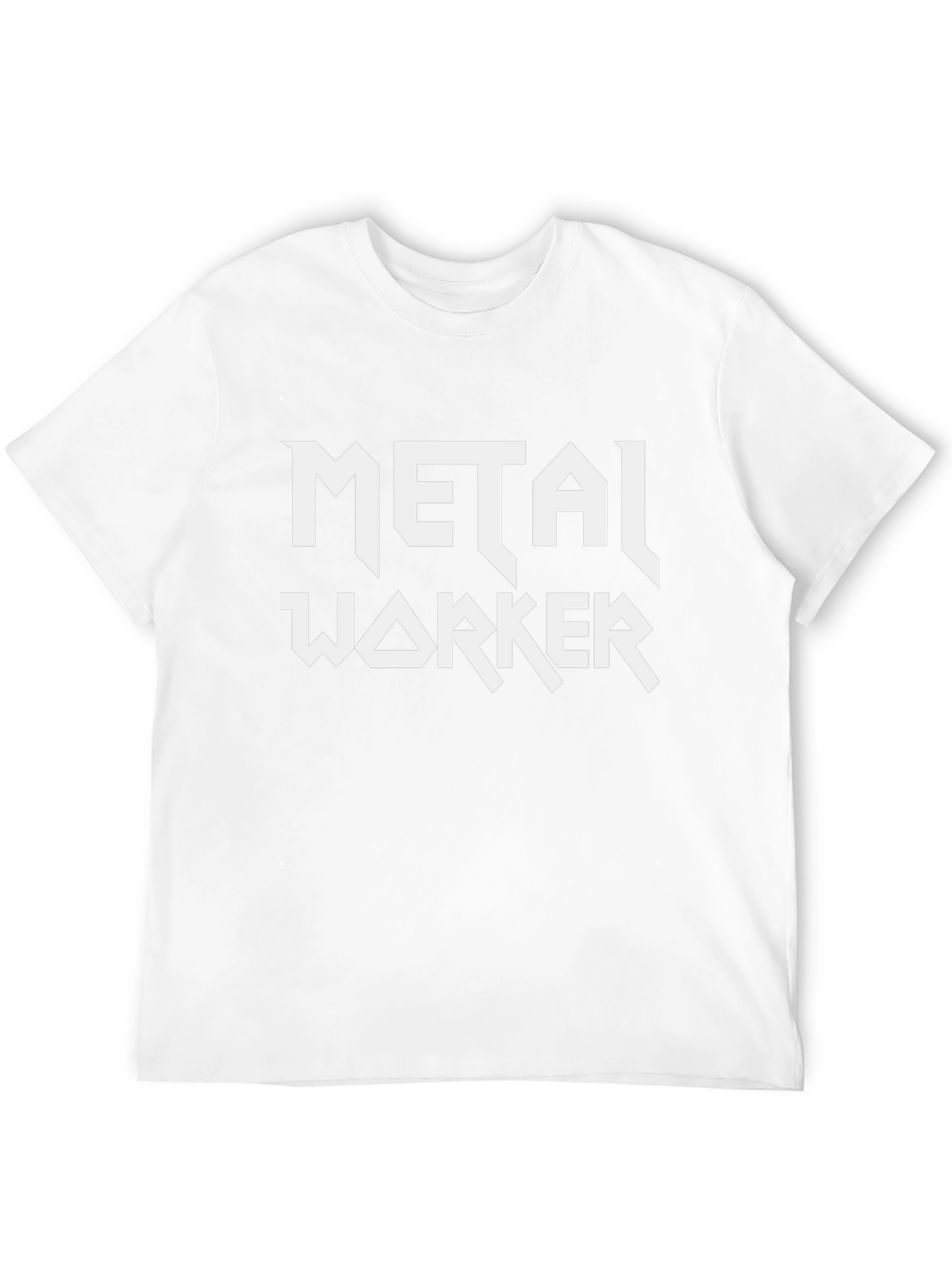 Metal Worker Graphic T-Shirt - Black Crew Neck