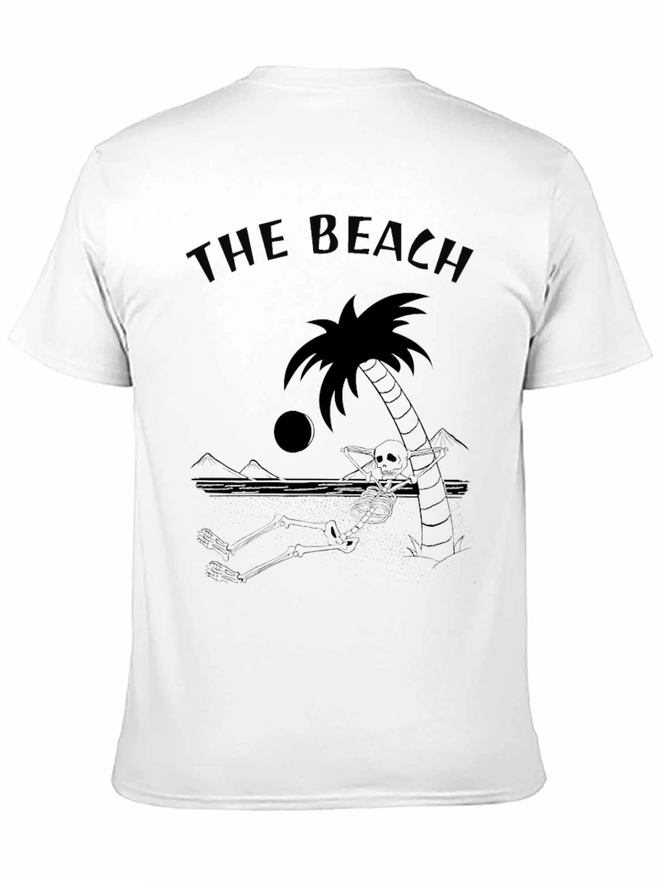 The Beach Skeleton Palm Tree T-Shirt