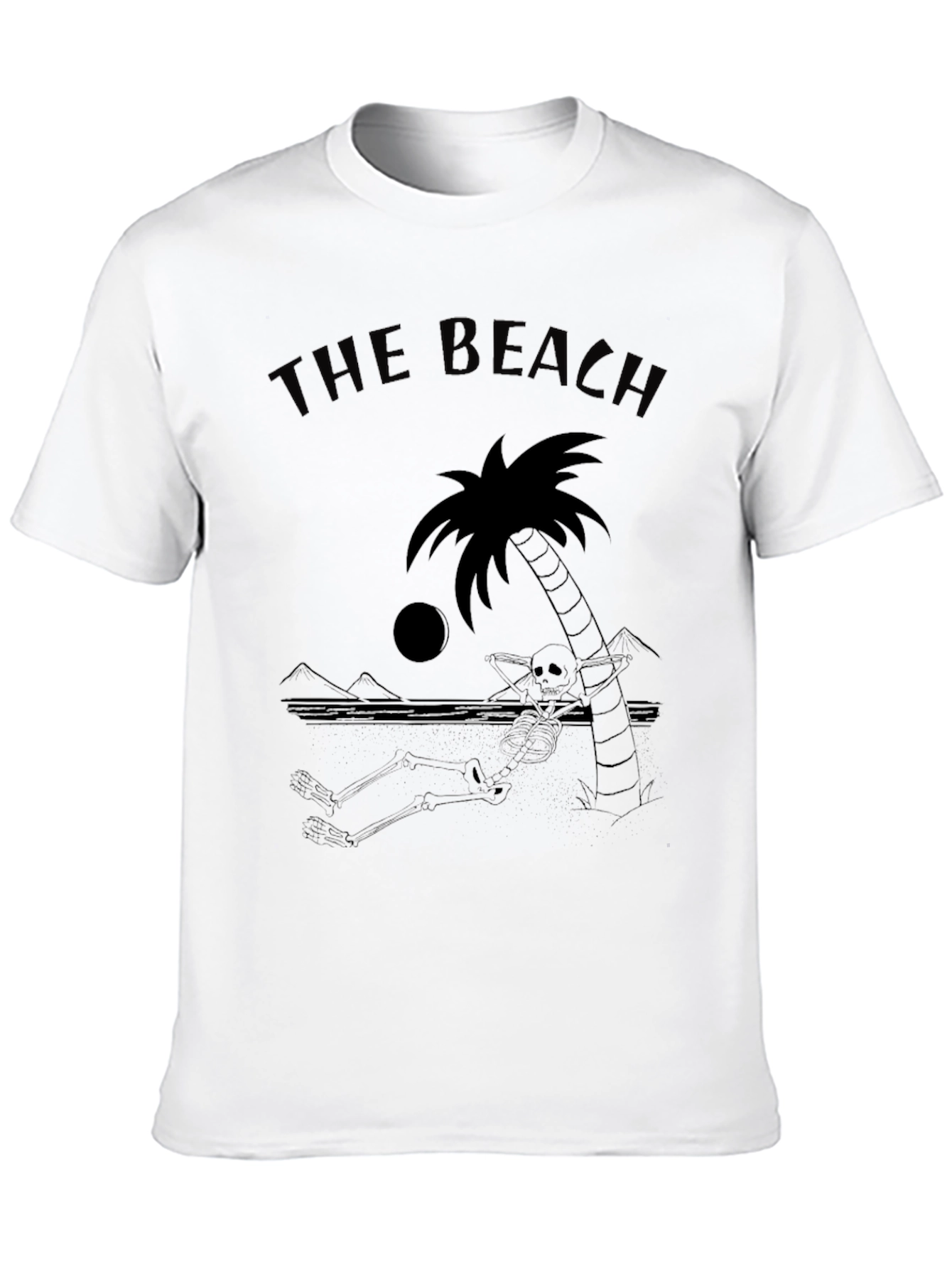 The Beach Skeleton Palm Tree T-Shirt
