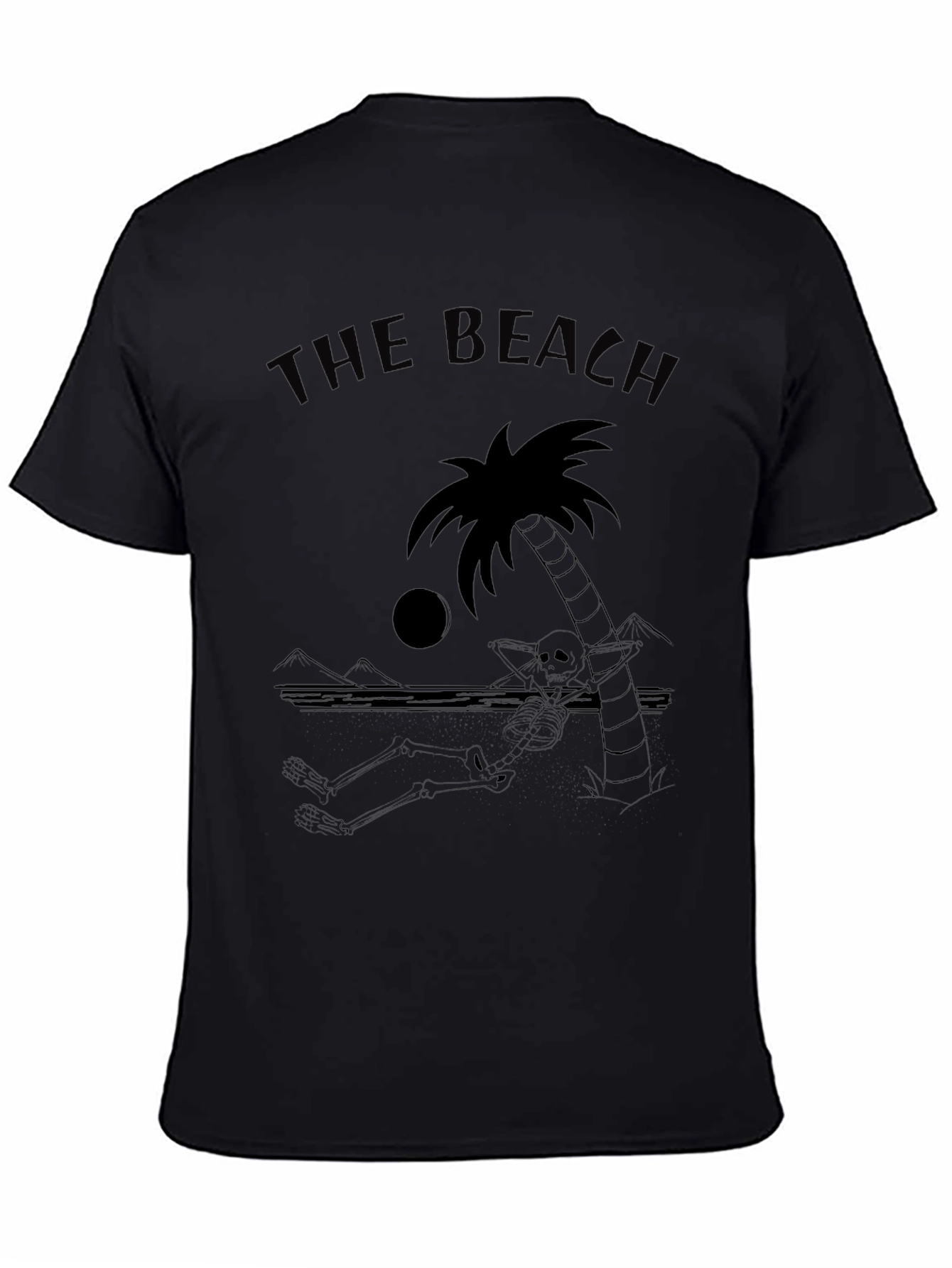 The Beach Skeleton Palm Tree T-Shirt